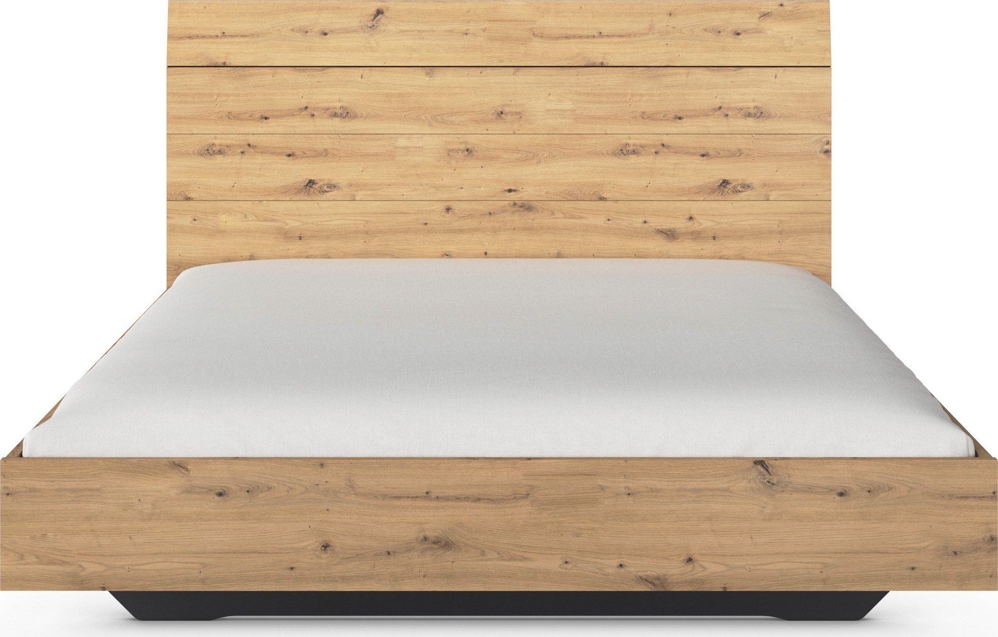 rauch Futonbed Bed 2-persoonsbed houten bed AGORDO met hoge rugleuning en zwevende look made in germany