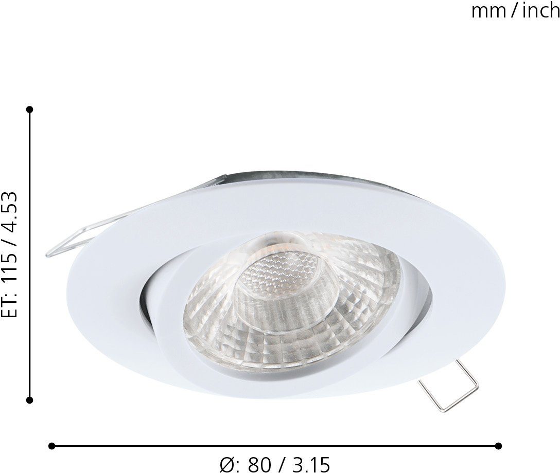 EGLO Ledinbouwlamp TEDO1 (3 stuks)