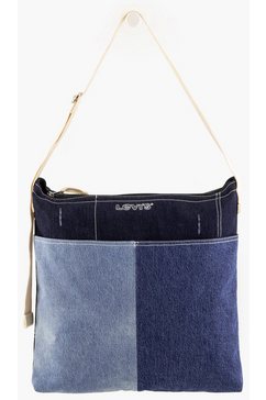 levi's hobo-tas patchwork carry-all met verstelbare draagriem blauw