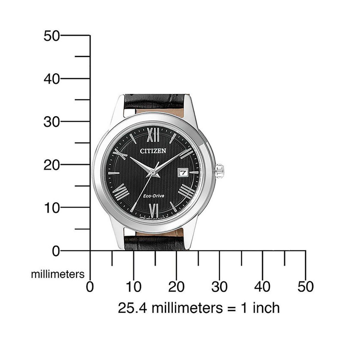 Citizen Solarhorloge Horloge, dameshorloge, datum, leren band