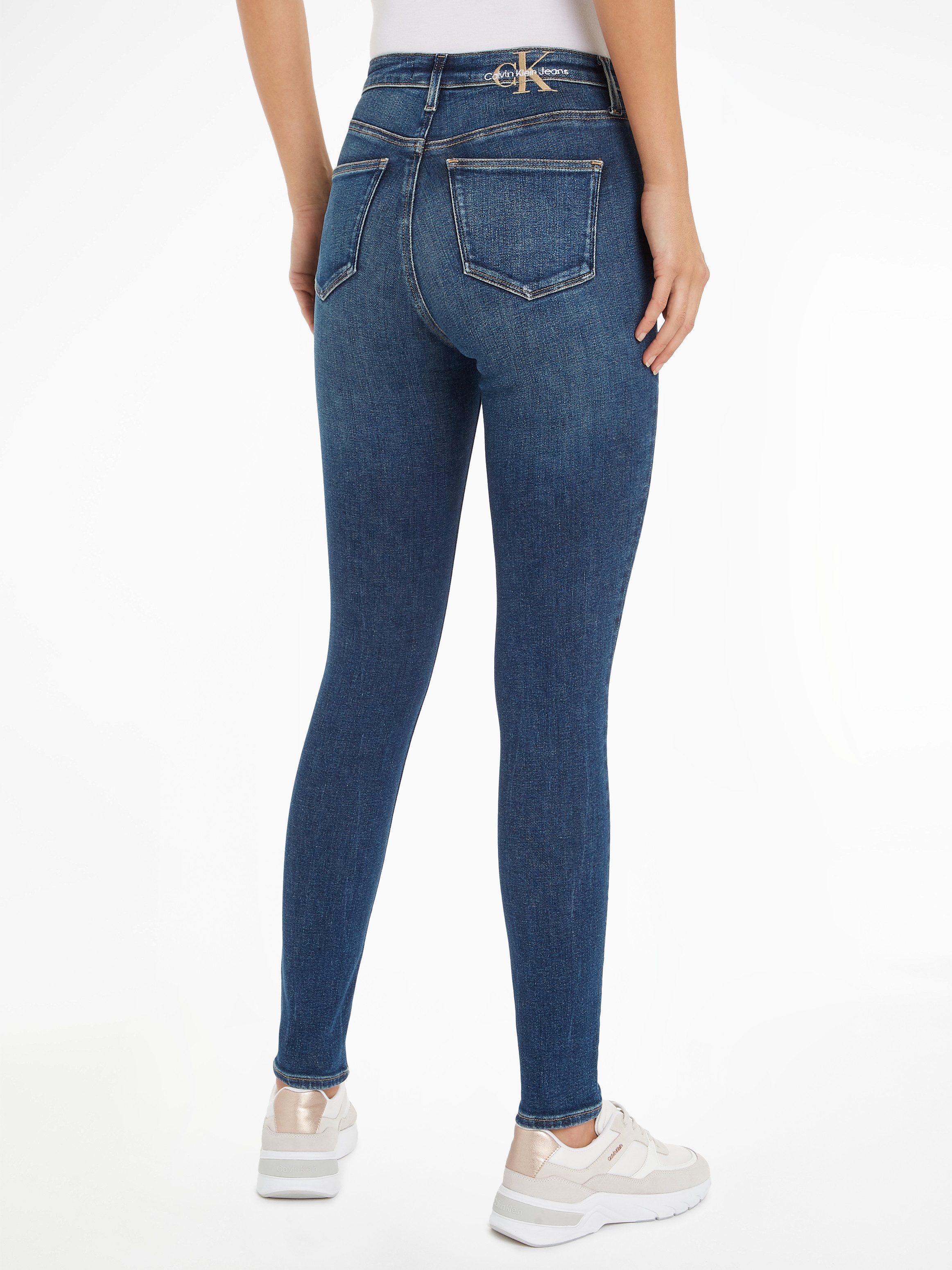 Calvin Klein Skinny fit jeans High rise skinny in 5-pocketsstijl