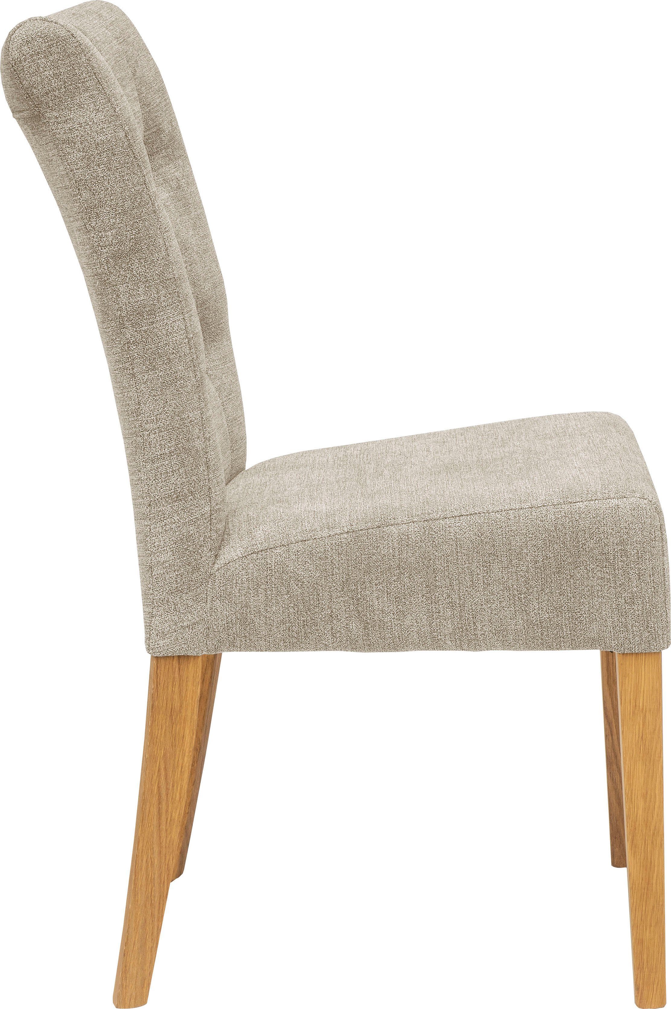 Home affaire Stoel Queen Eetkamerstoel met capitonnage, set van 2, 4 of 6