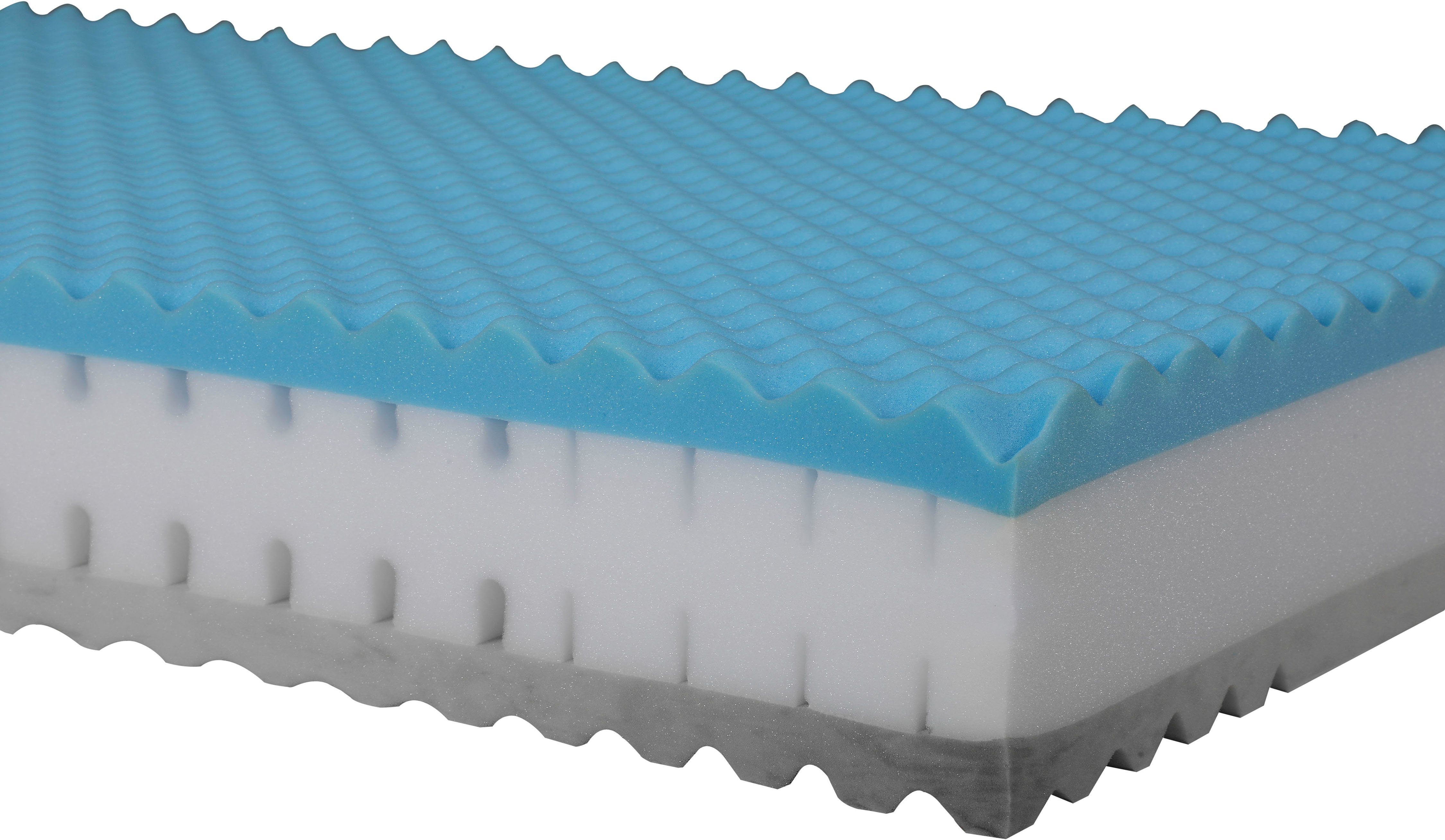 Beco Comfortschuimmatras Physio Cel Flexibele omkeerbare matras, 7 zones, H2+H3 of H3+H4, ademend hoogte 22 cm