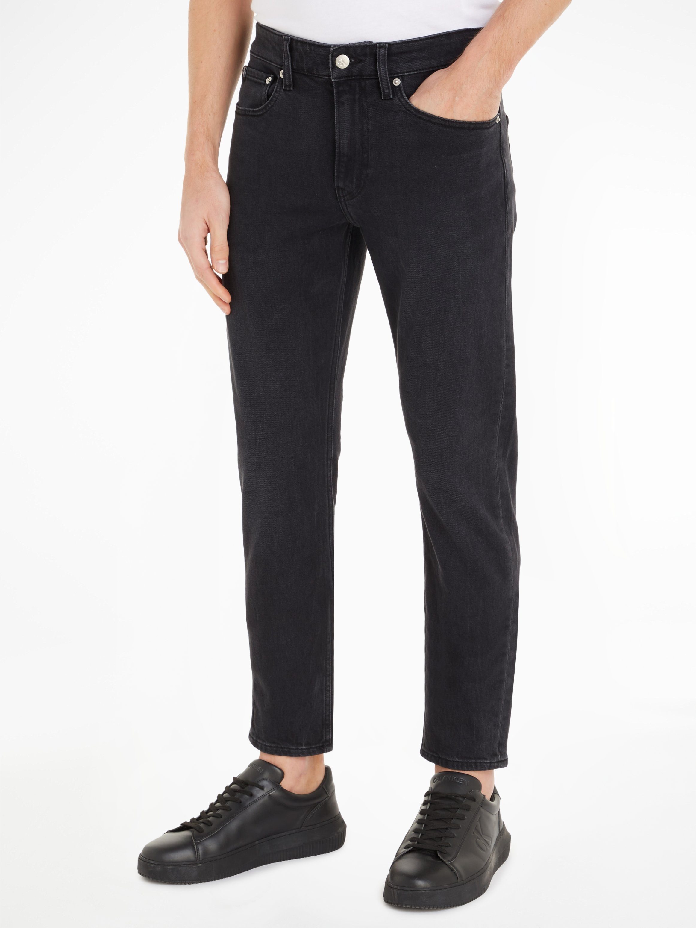 Calvin Klein Slim fit jeans SLIM TAPER met merklabel