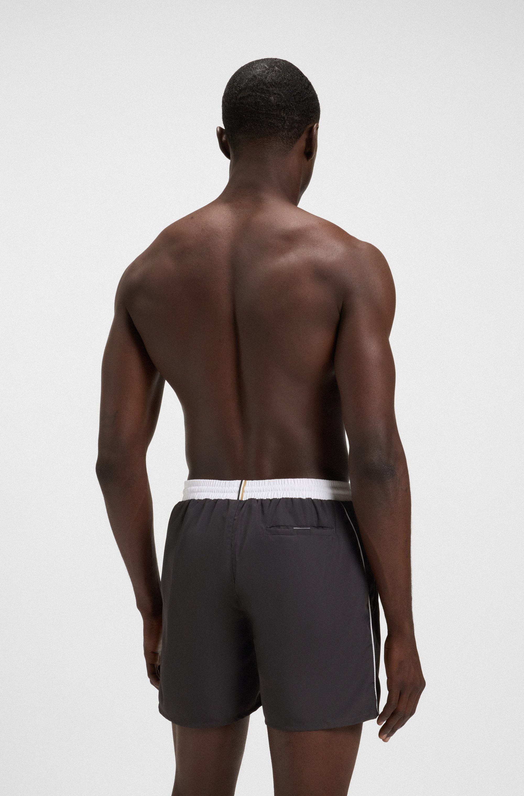 BOSS Zwemshort Starfish met contraststrepen