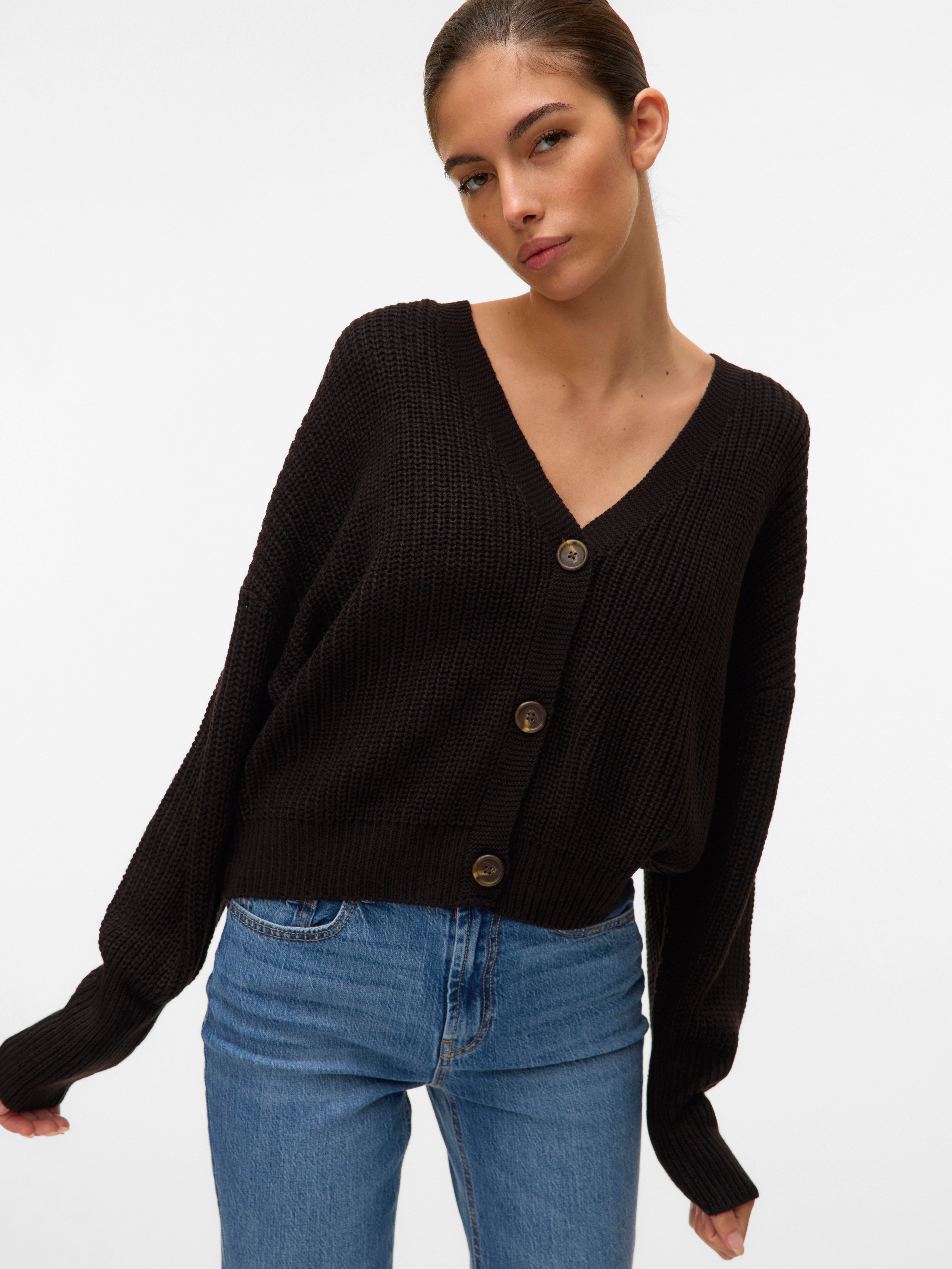 Vero Moda Vest VMLEA LS V-NECK CUFF CARDIGAN