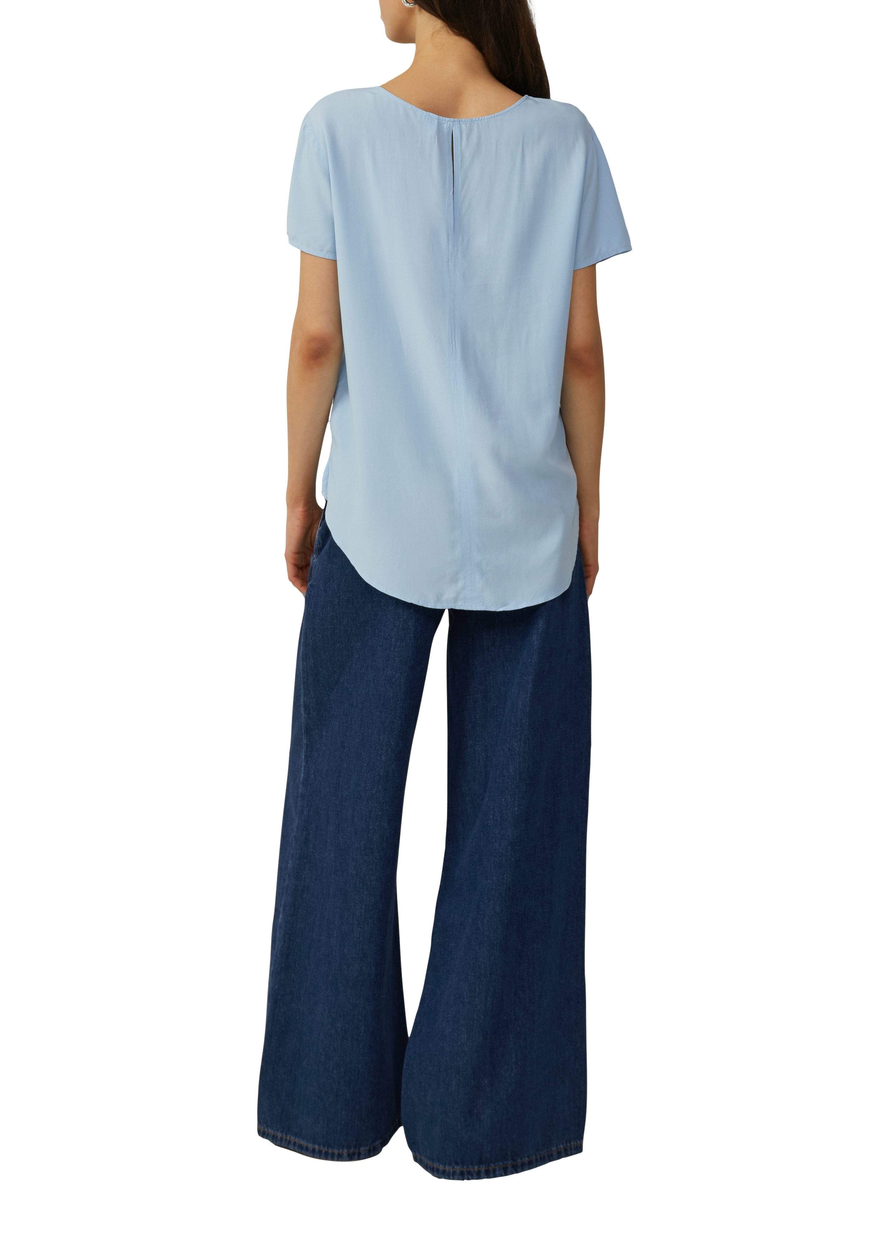 Q/S designed by Blouse met korte mouwen