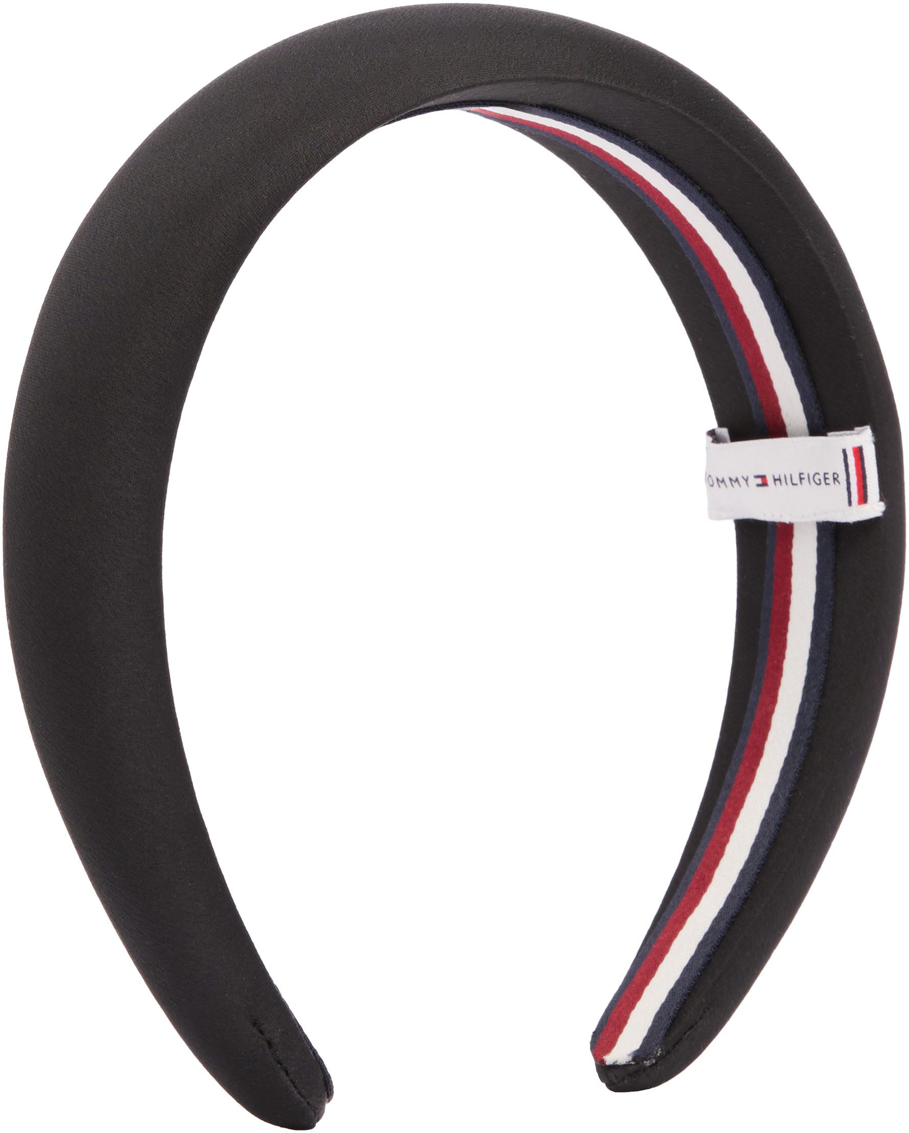 Tommy Hilfiger Hoofdband ELEVATED CHIC HEADBAND Logo-embleem, zachte aanraking, premium haarband