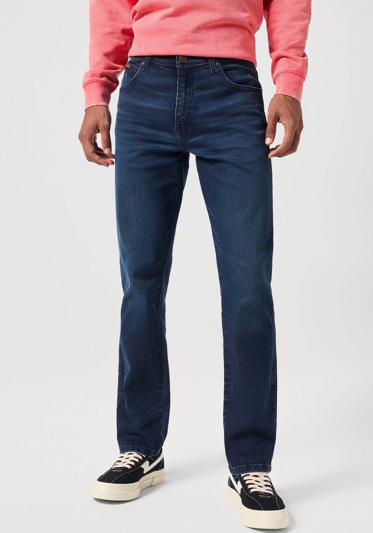 Wrangler 5-pocket jeans TEXAS SLIM FREE TO STRETCH Vrij om te rekken materiaal.