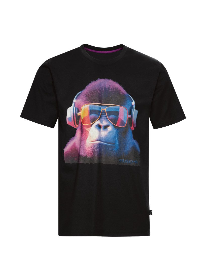 Trigema T-shirt met coole gorilla print (1-delig)