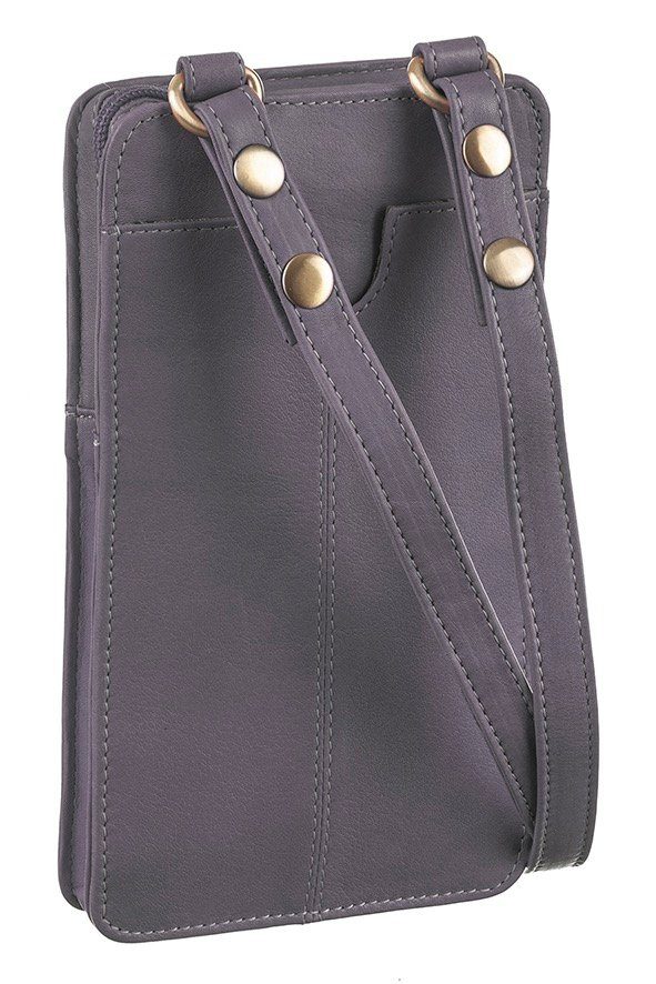 GreenLand Nature Gsm-tasje NATURE Soft met opgestikte portemonnee en rfid-bescherming