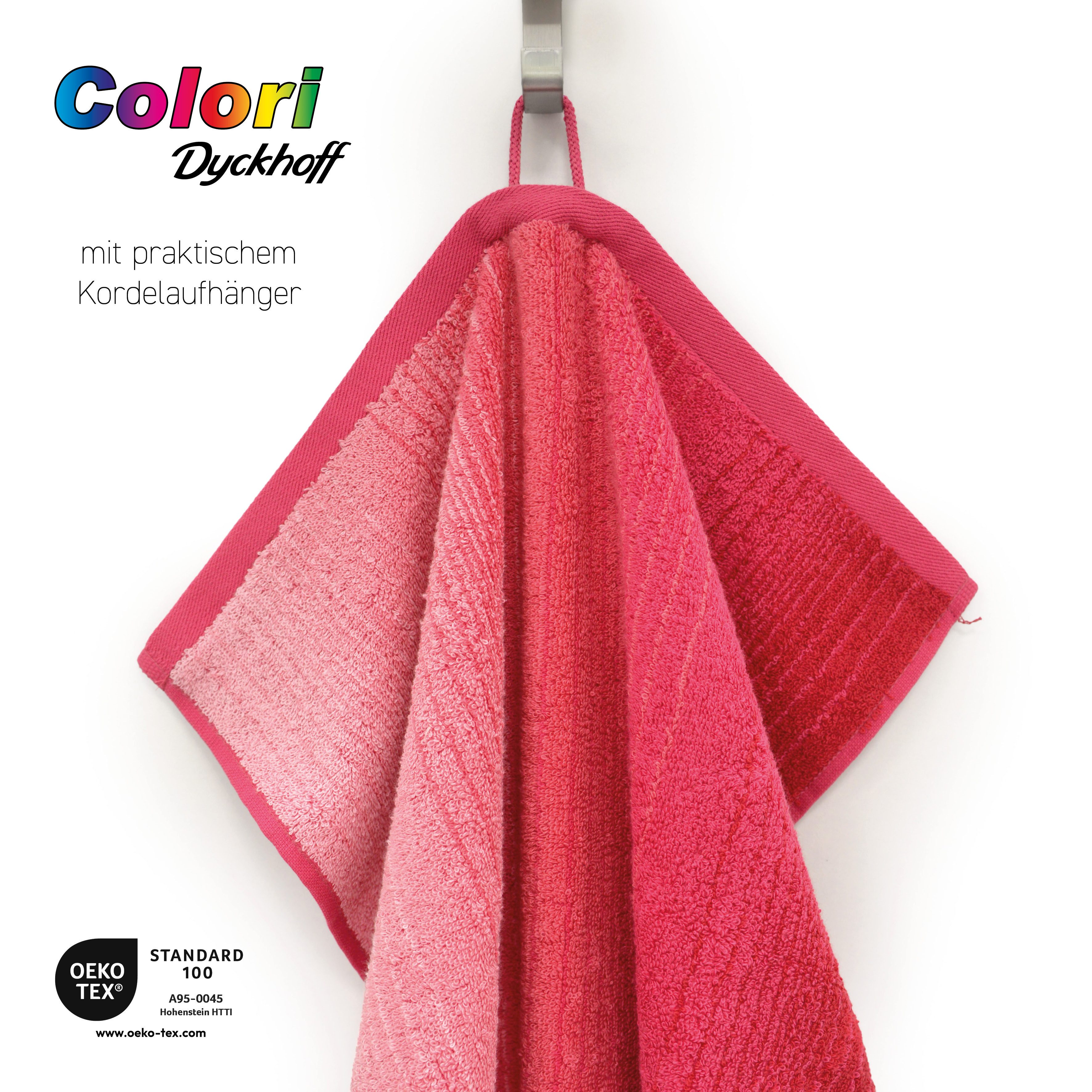 Dyckhoff Handdoekenset Met verloop met kleurverloop, 4 handdoeken (50x100cm), 2 douchehanddoeken (70x140cm) (set, 6-delig)