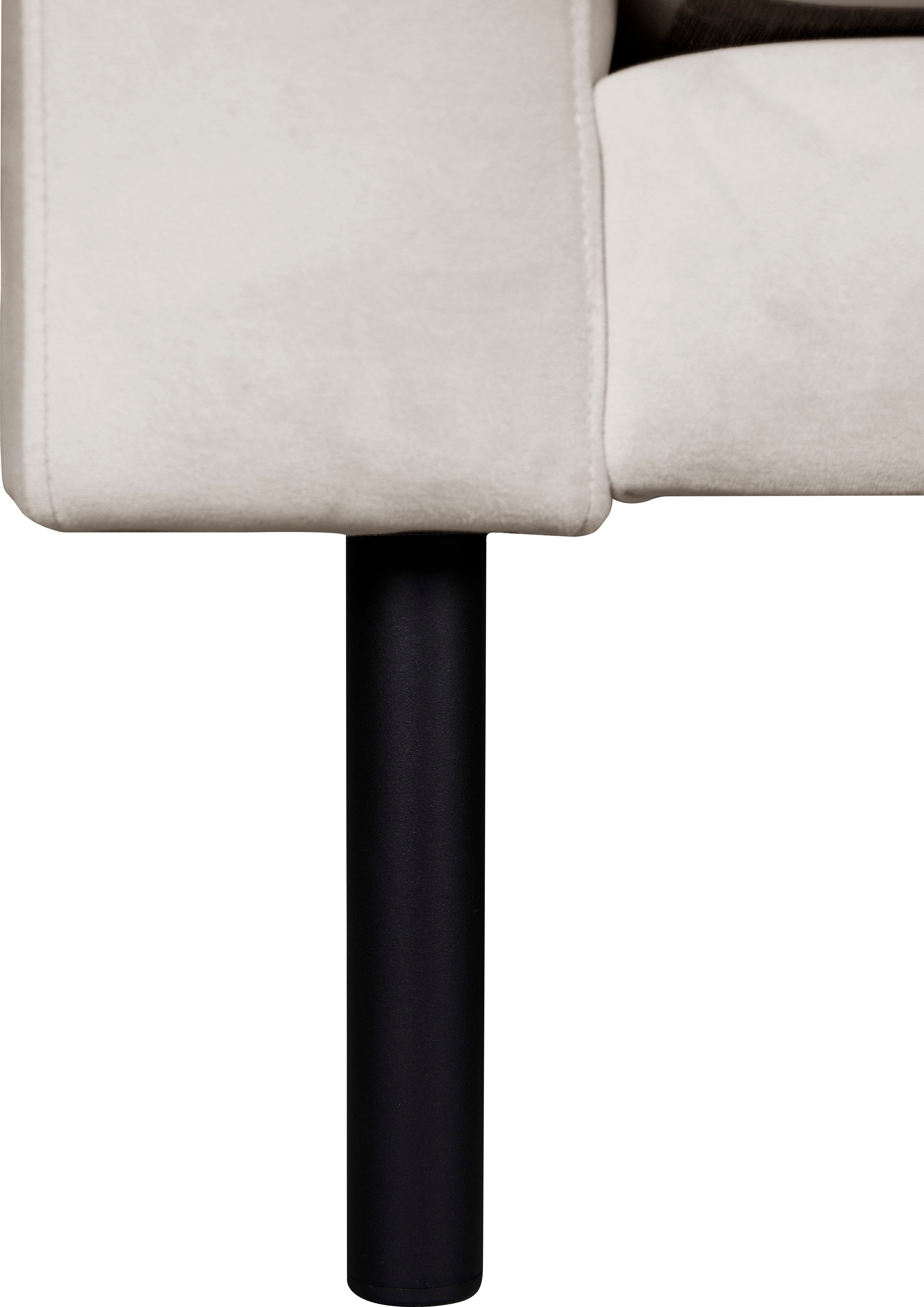 Guido Maria Kretschmer Home&Living 3-zitsbank Lillibeth designbank met golfondersteuning, afmetingen B/D/H: 218/74/83 cm Sierkussen als tweezijdig te gebruiken kussen, bekleding fluwelige look of cord