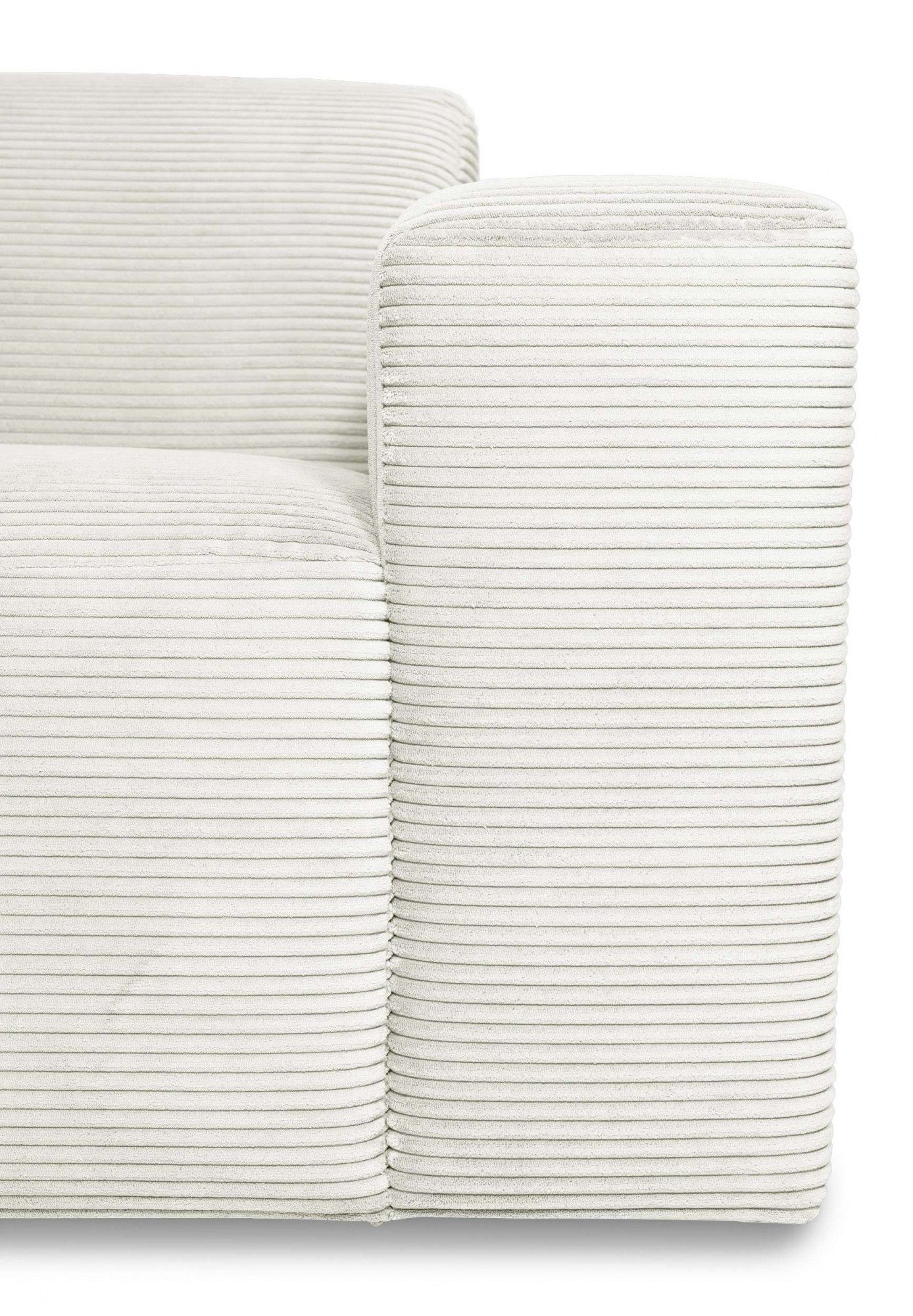 INOSIGN 3-zitsbank Koa, 228 cm, modulair bankstel in webstof, cord Designbank in corduroy, zachte lounge-zitcomfort