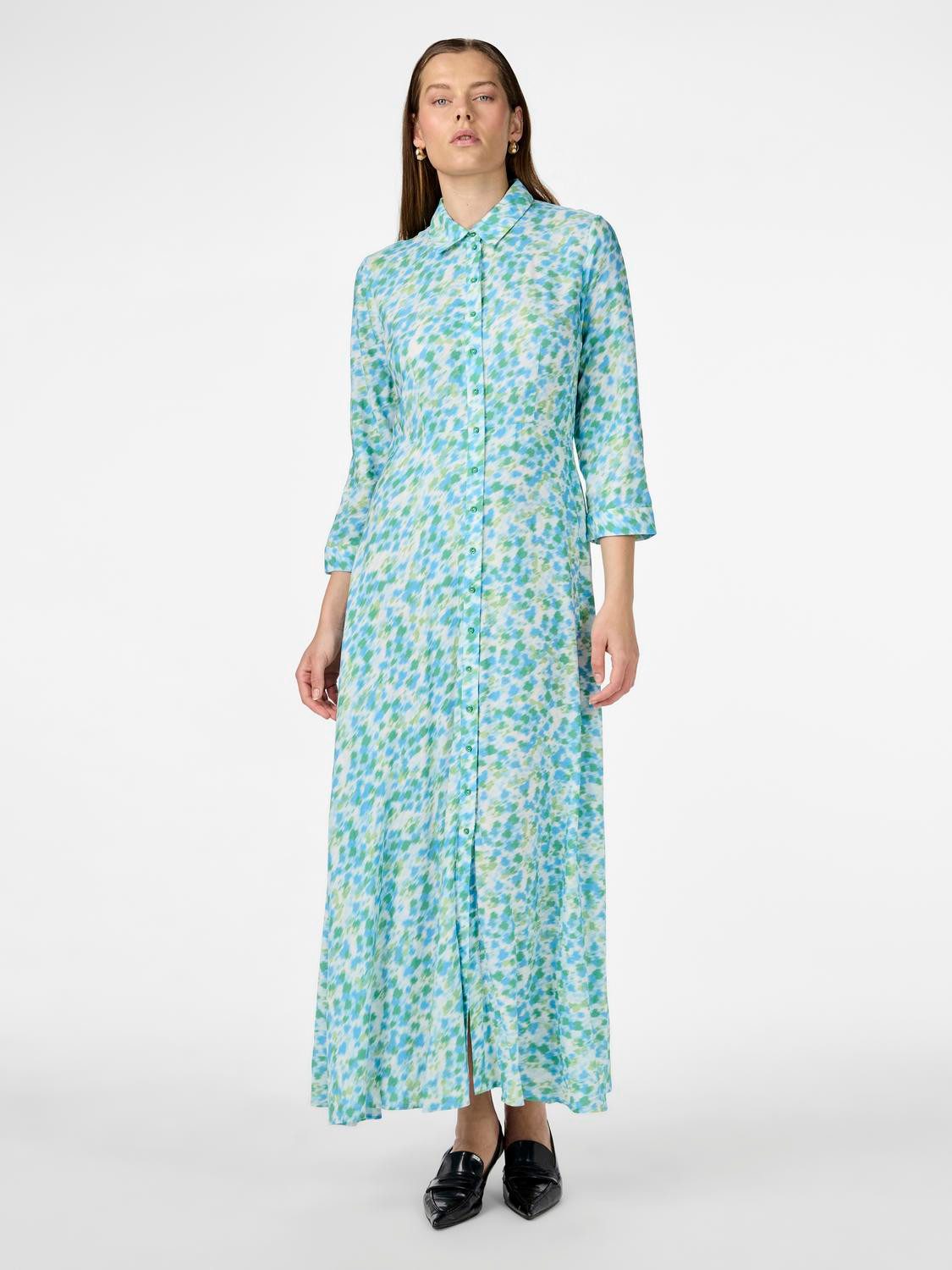 Y.A.S Jurk met overhemdkraag YASSAVANNA LONG SHIRT DRESS