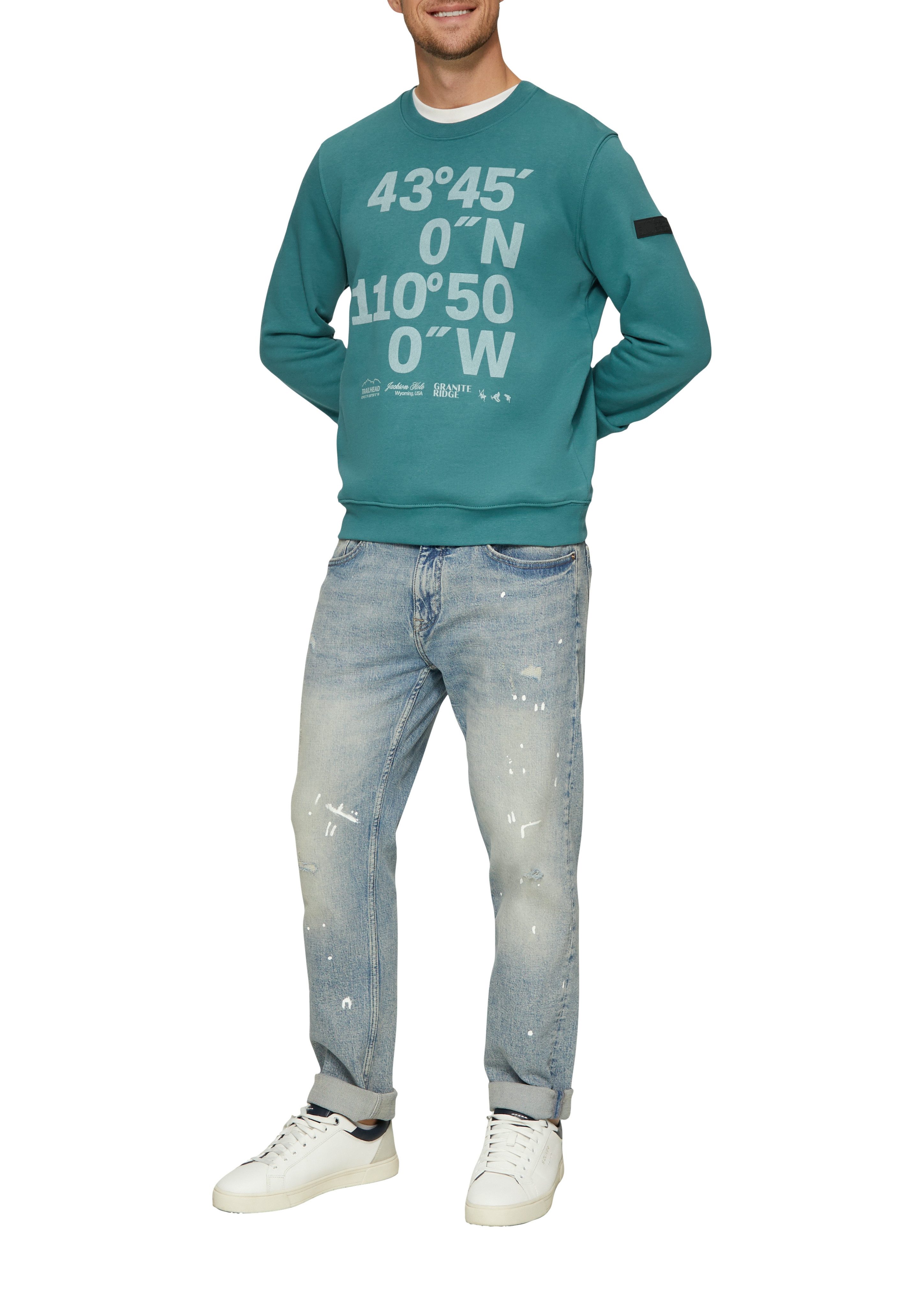 s.Oliver Sweatshirt met frontprint