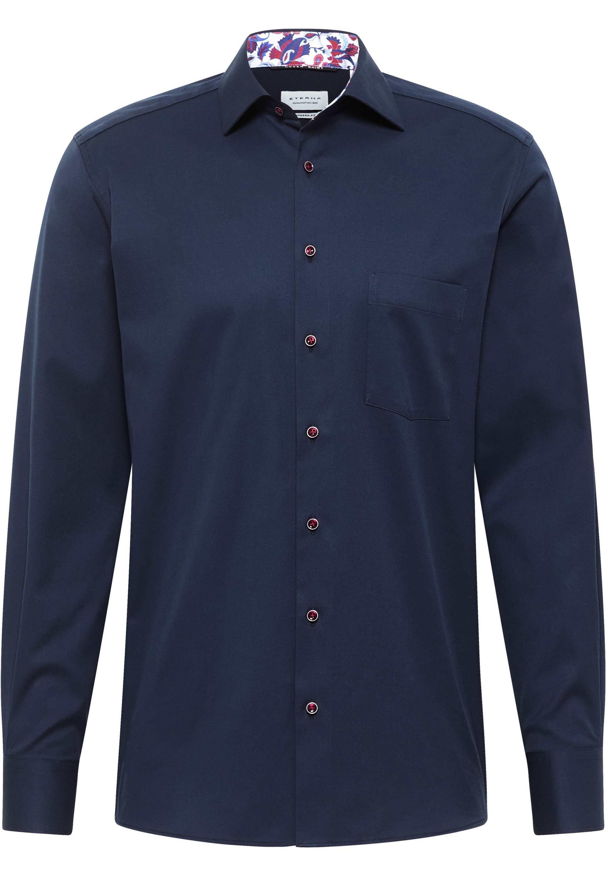 Eterna Overhemd met lange mouwen MODERN FIT NON IRON (strijkvrij)