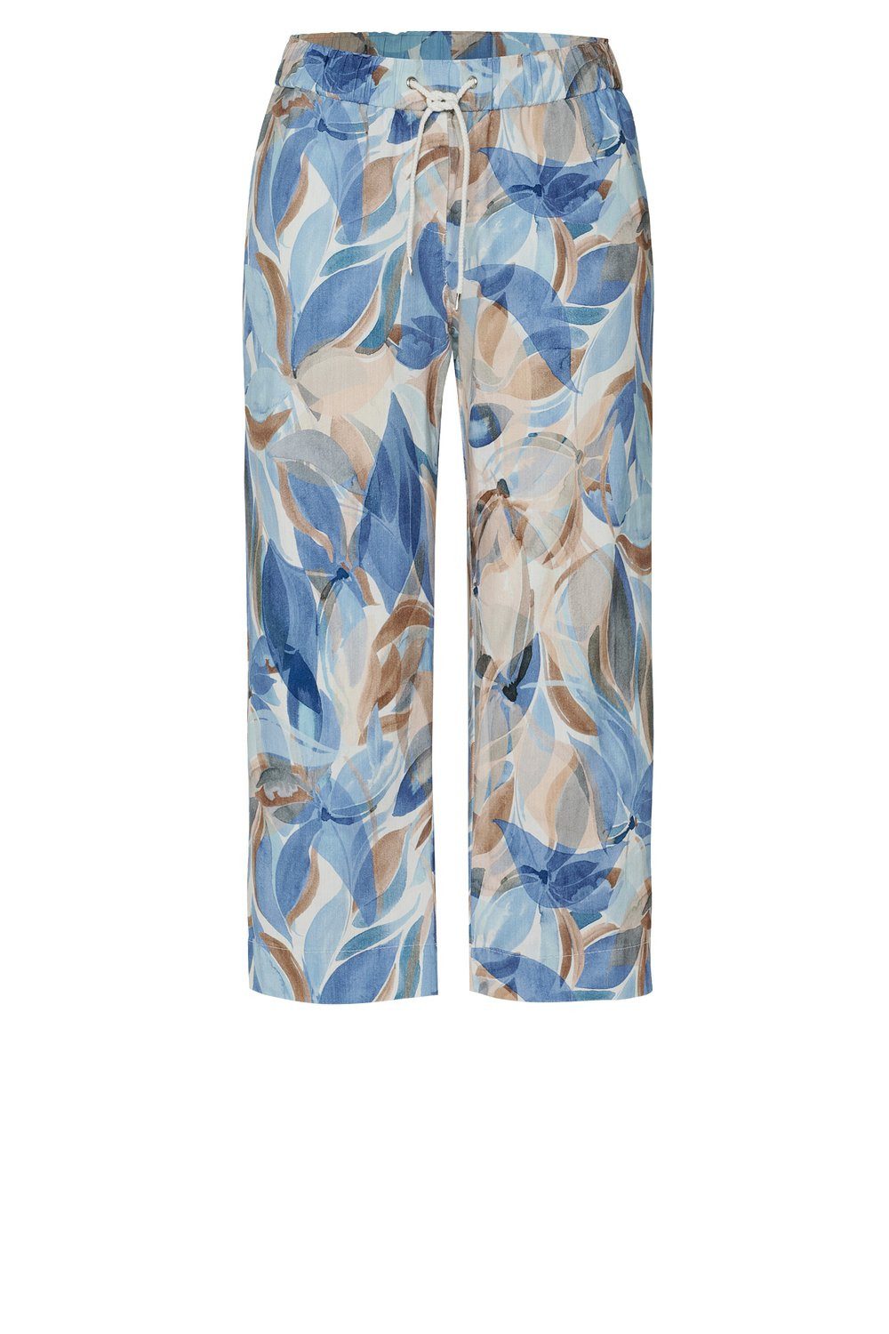 TONI 3/4 broek Pia met wijde pijpen, van zomerse kwaliteit met linnen