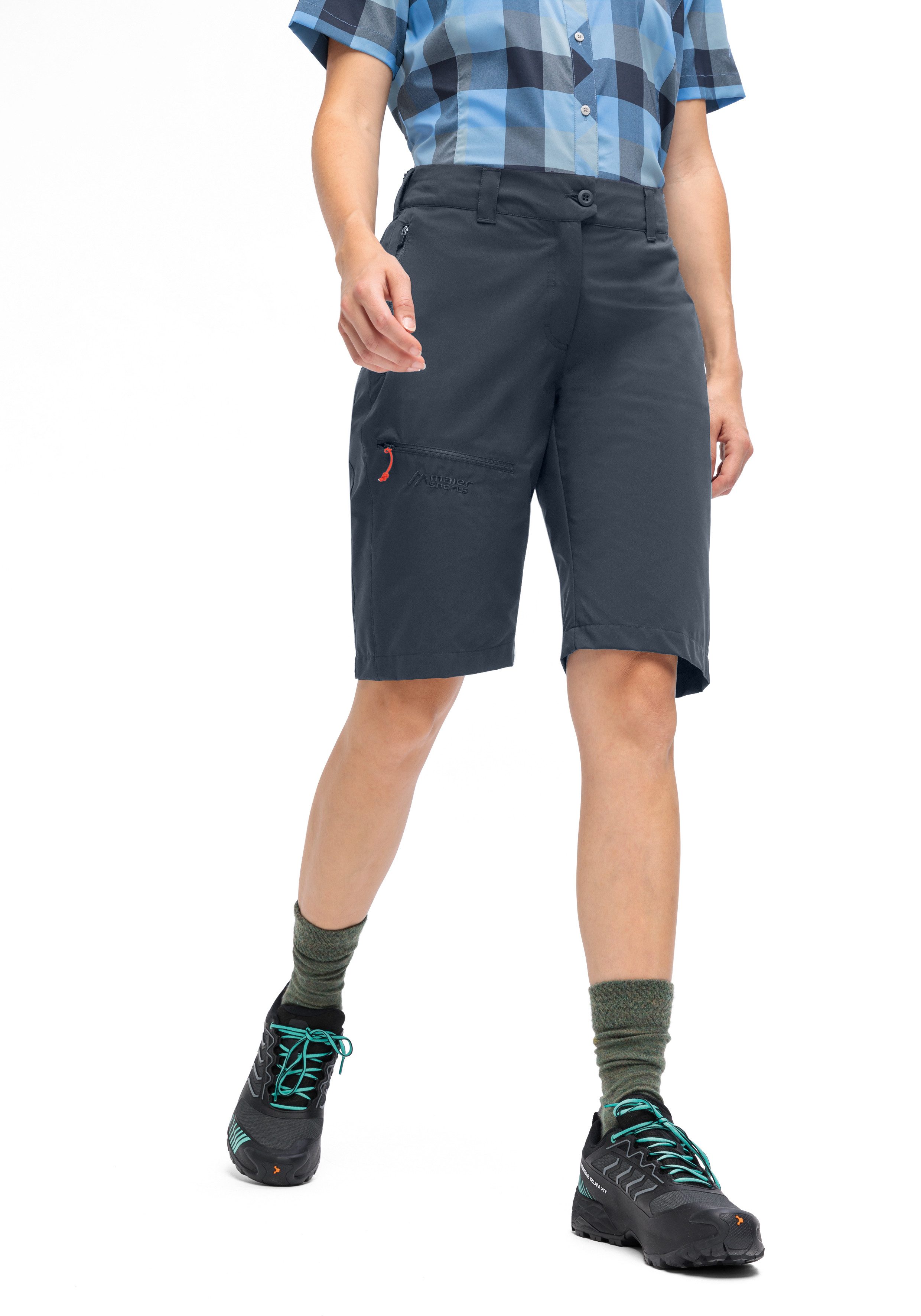 Maier Sports Outdoorbroek Lulaka bermuda loop Dames shorts, korte wandelbroek, outdoorbroek, 3 zakken, regular fit