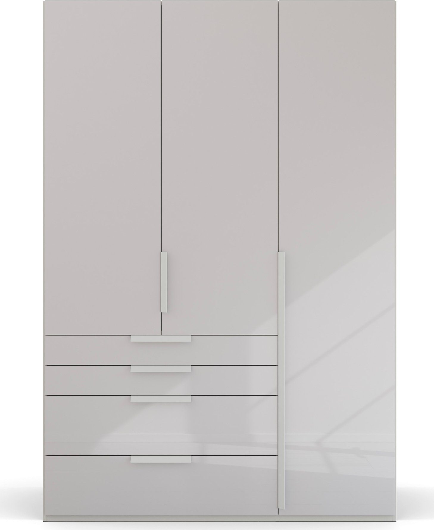 rauch Draaideurkast Purisma met glazen front, laden en vele accessoires, met soft-closetechniek
