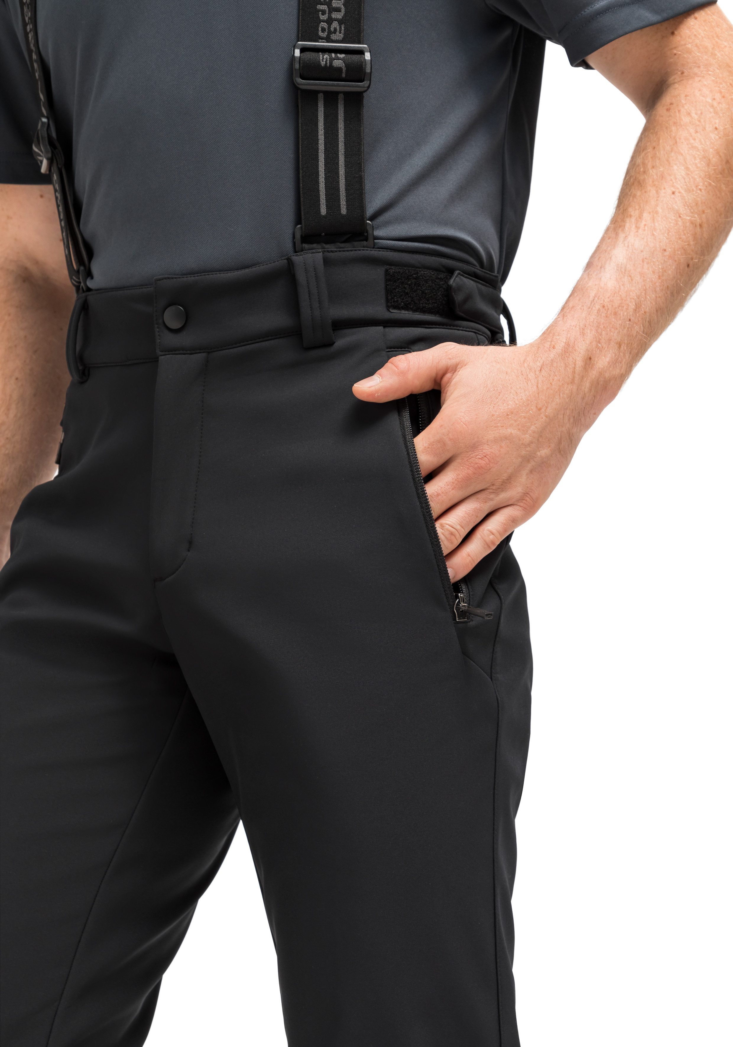 Maier Sports Skibroek Lothar 2.0 Heren softshell-sneeuwbroek, ademend en winddicht, slim fit