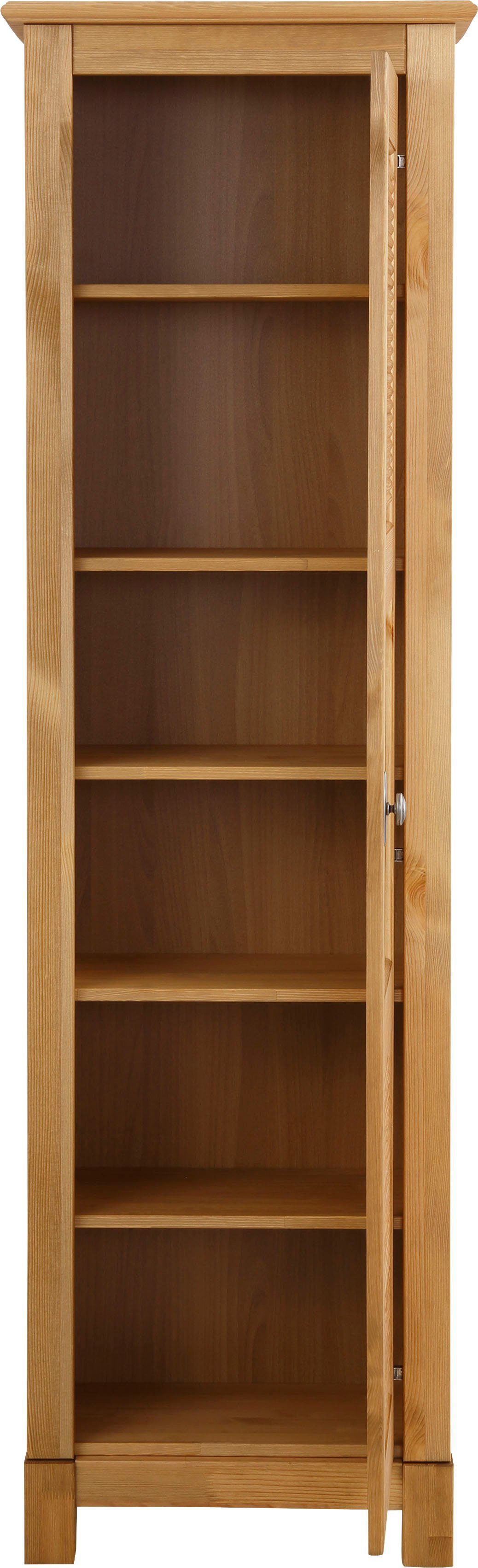Home affaire Vitrinekast Rauna Hoogte 180 cm, van massief grenen