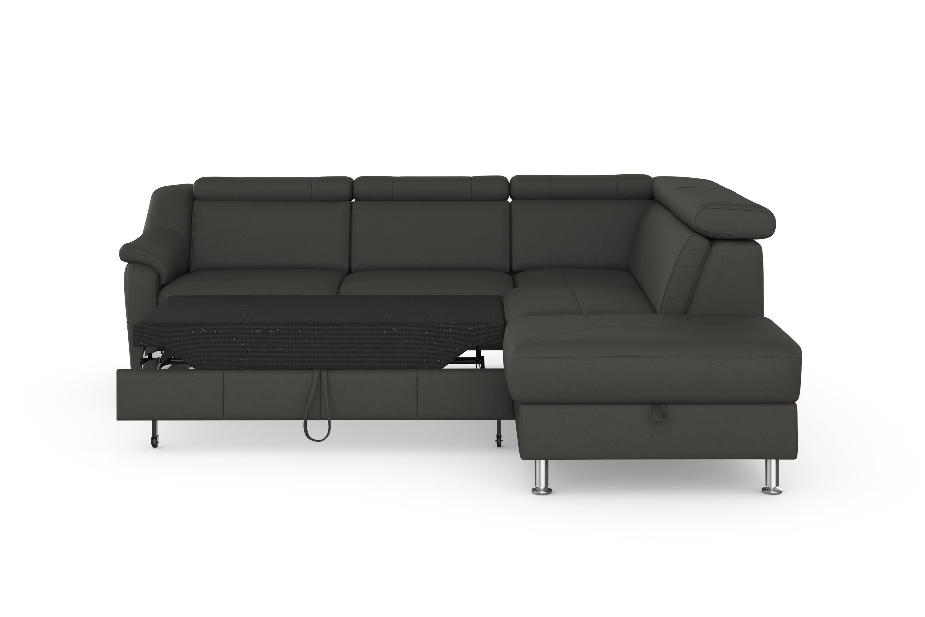 sit&more Hoekbank Freetown L-vorm met verstelbare hoofdsteun en comfortabele binnenvering