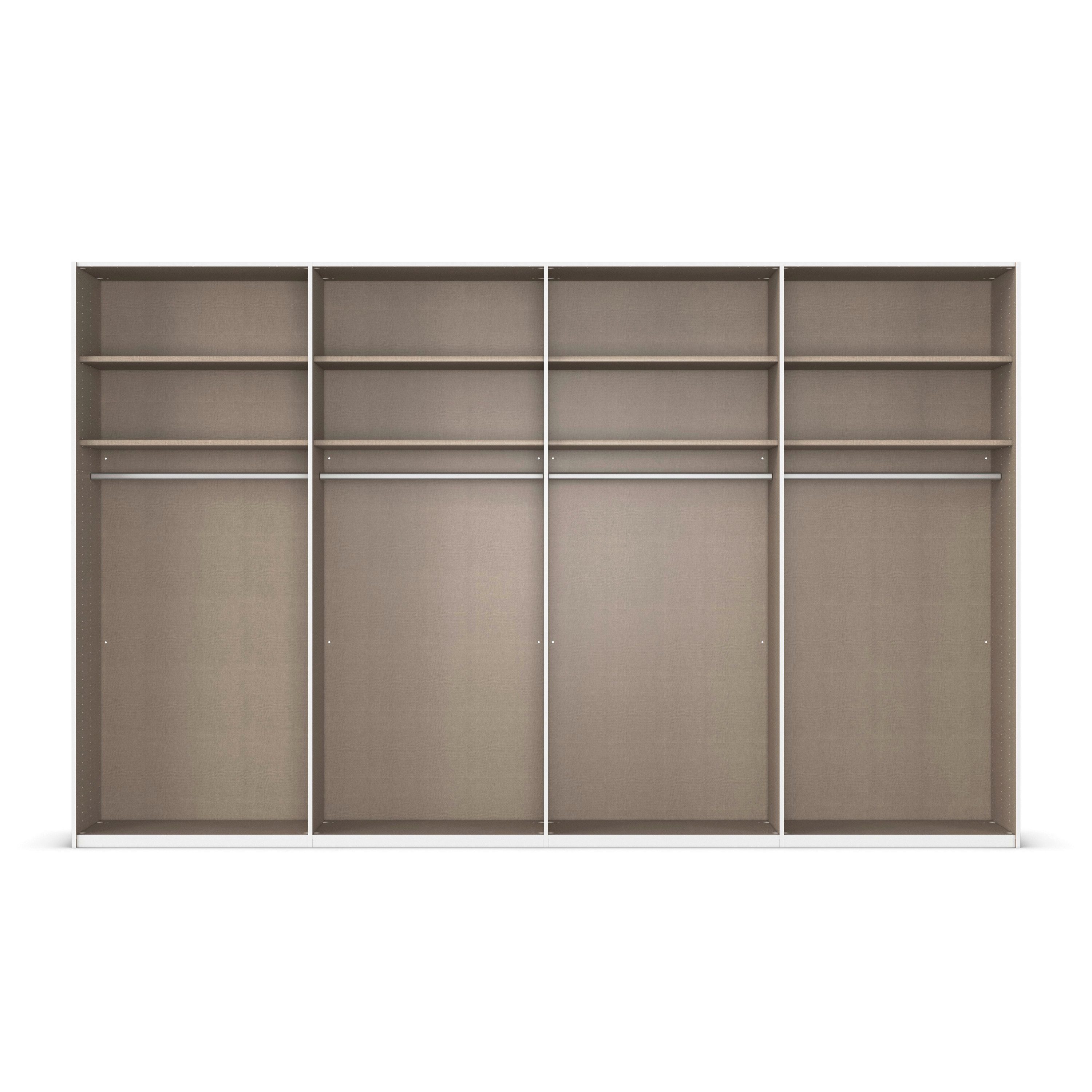 rauch Schuifdeurkast Kledingkast kast garderobe slaapkamerkast SCALE-TRIO edel drievoudig front, 2 sierlijsten in grepen kleur made in germany