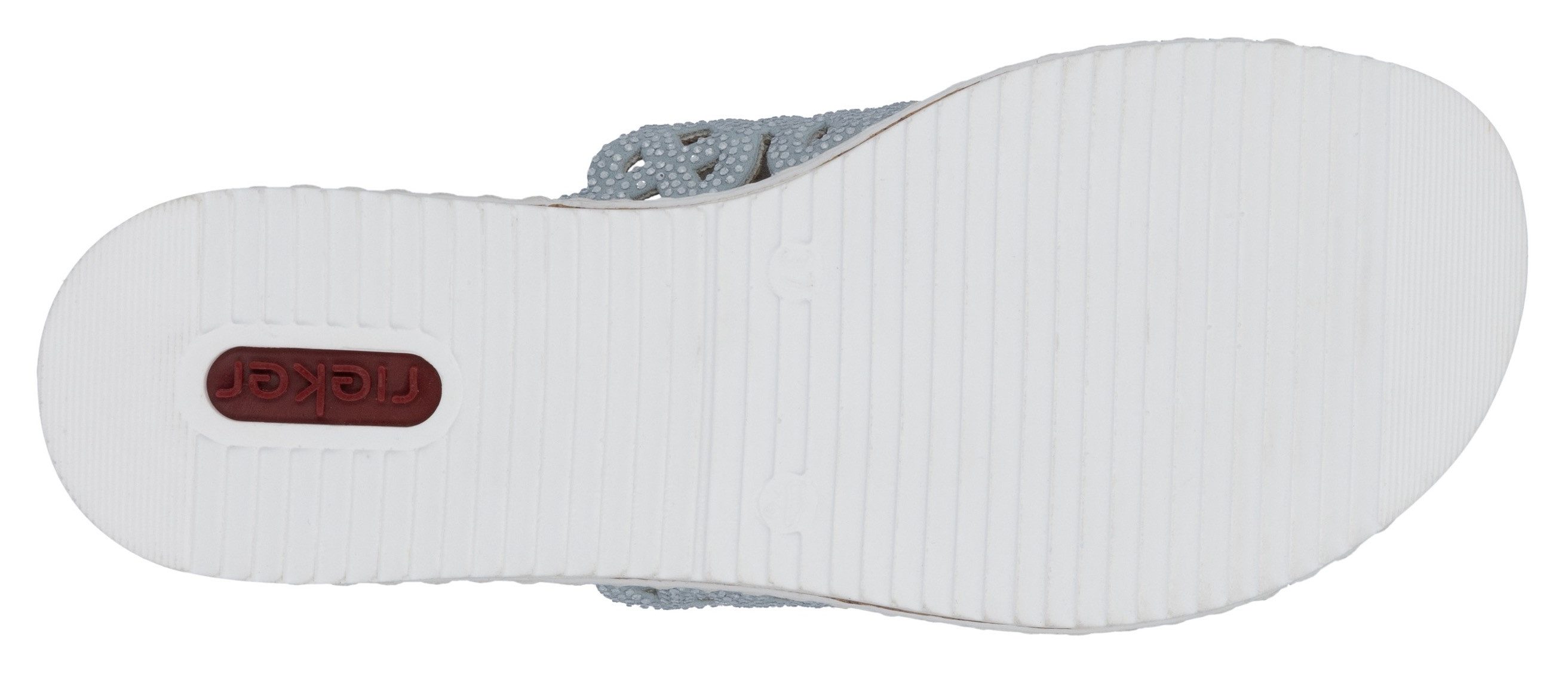 Rieker Slippers Zomerschoen, slippers, huisschoen, sleehak met perforatie