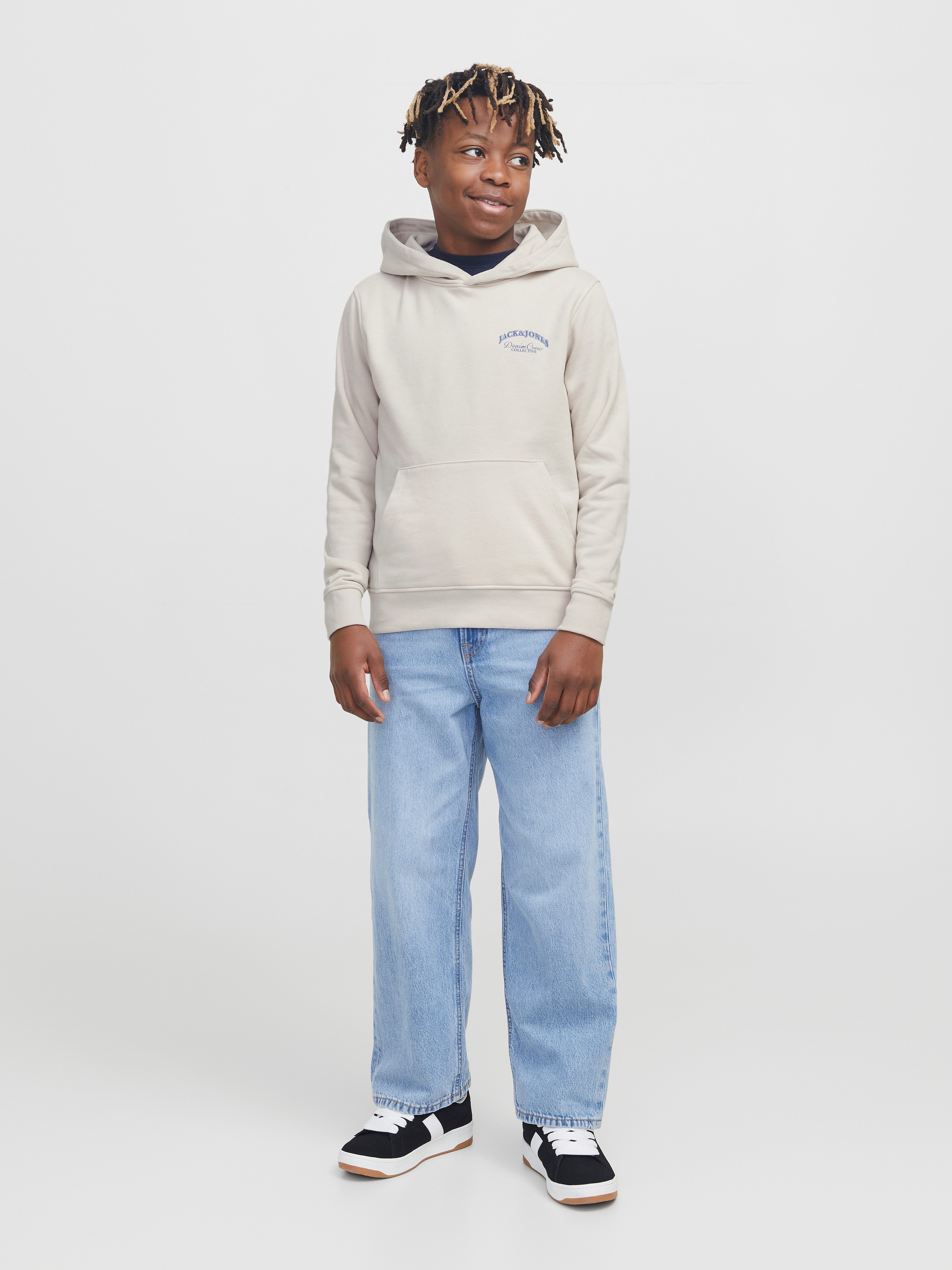 Jack & Jones Junior Hoodie JJEBRANDES BACKP RELAXED SWEAT H SN JNR