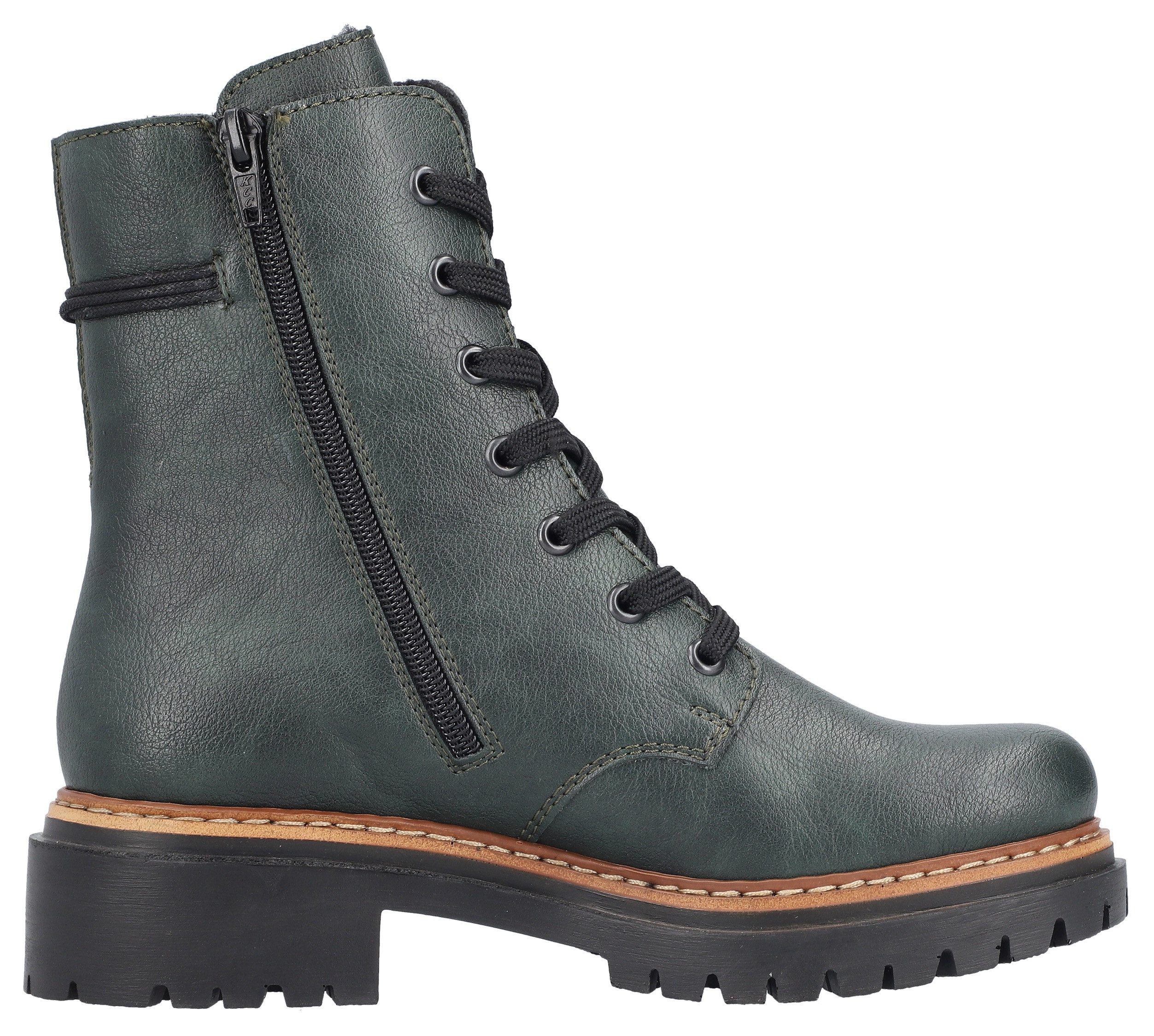 Rieker Winterlaarsjes veterschoenen, enkellaars, hakken, chelseaboots met binnenrits
