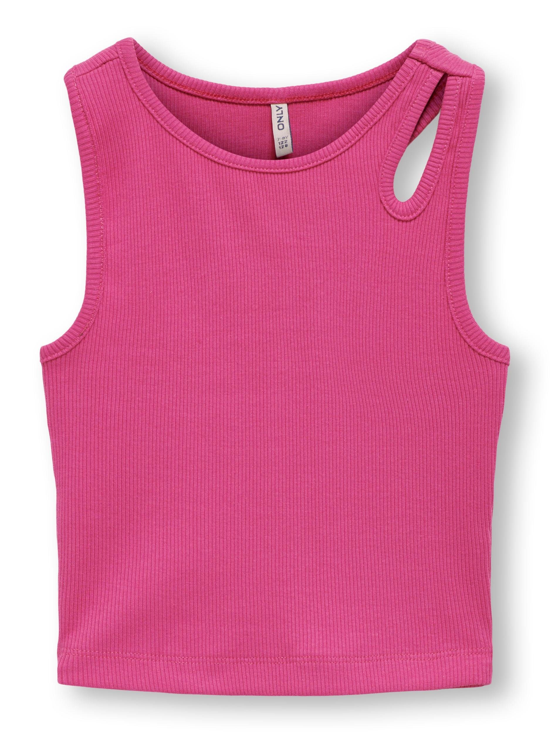 Only KIDS GIRL top KOGNESSA fuchsia Roze Meisjes Stretchkatoen Ronde hals 122 128