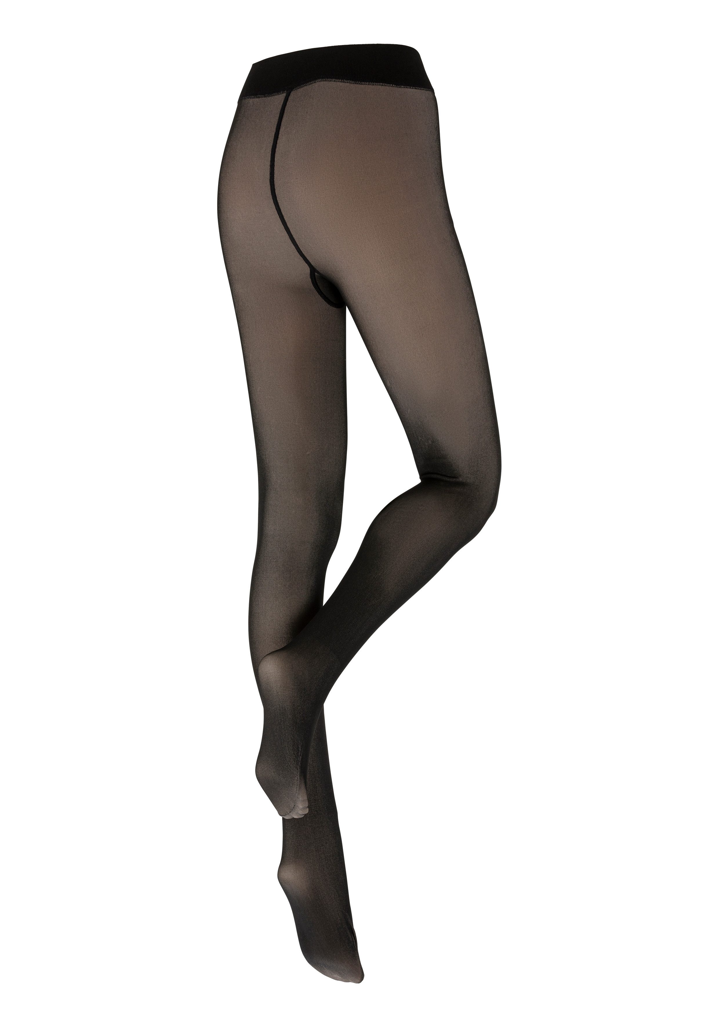 Sarlini Thermopanty DAMES FLEECE VOERING LEGGINGS in transparante look