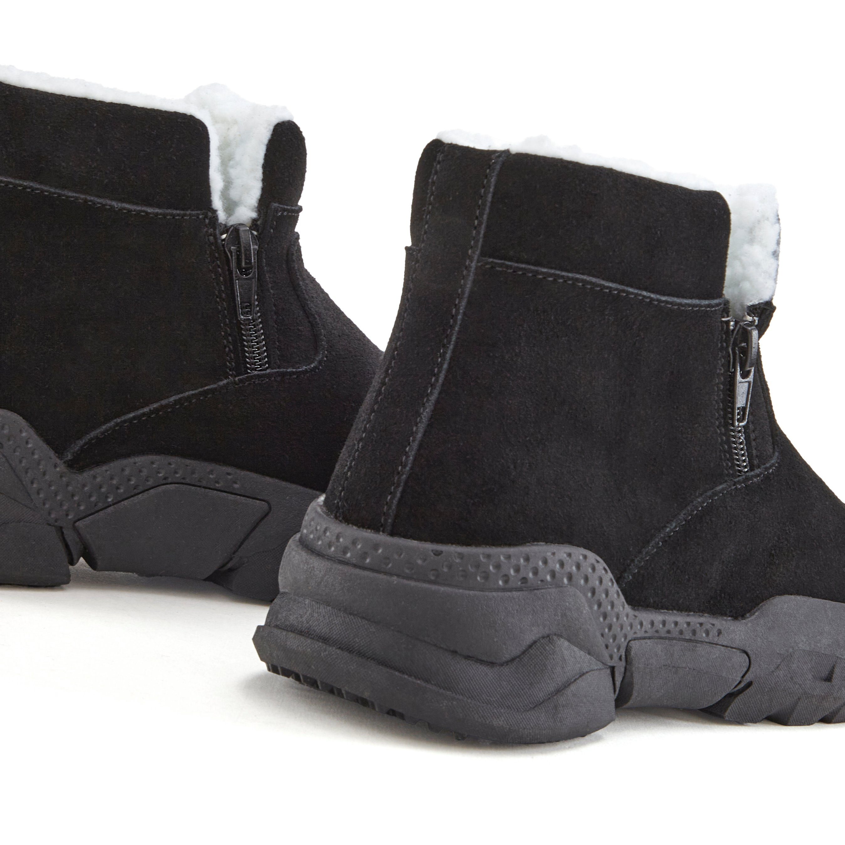 Vivance Laarsjes van veloursleer en met warme voering, winterlaarzen, laarzen, boots