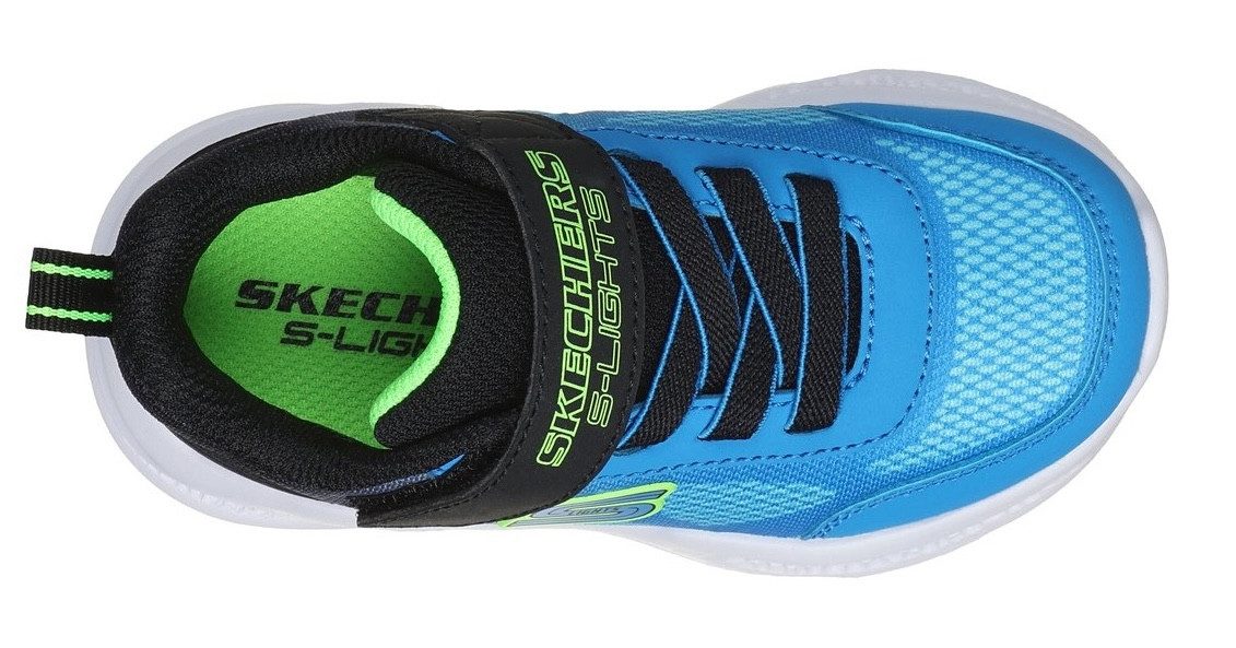 Skechers Babyschoentjes SKECHERS METEOR-LIGHTS , blink-klittenbandschoen om in te glijden, neon, maat sjabloon om te downloaden