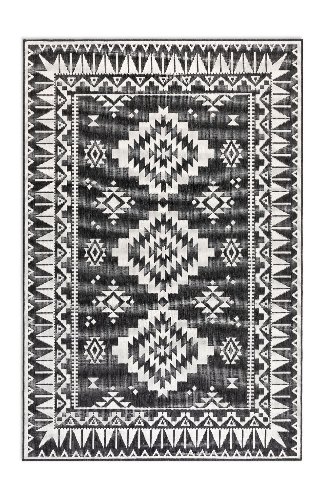 ELLE DECORATION Vloerkleed Dynamic, omkeerbaar tapijt Vlakweefsel, binnen- en buiten, modern, omkeerbaar, balkon, woonkamer, buiten