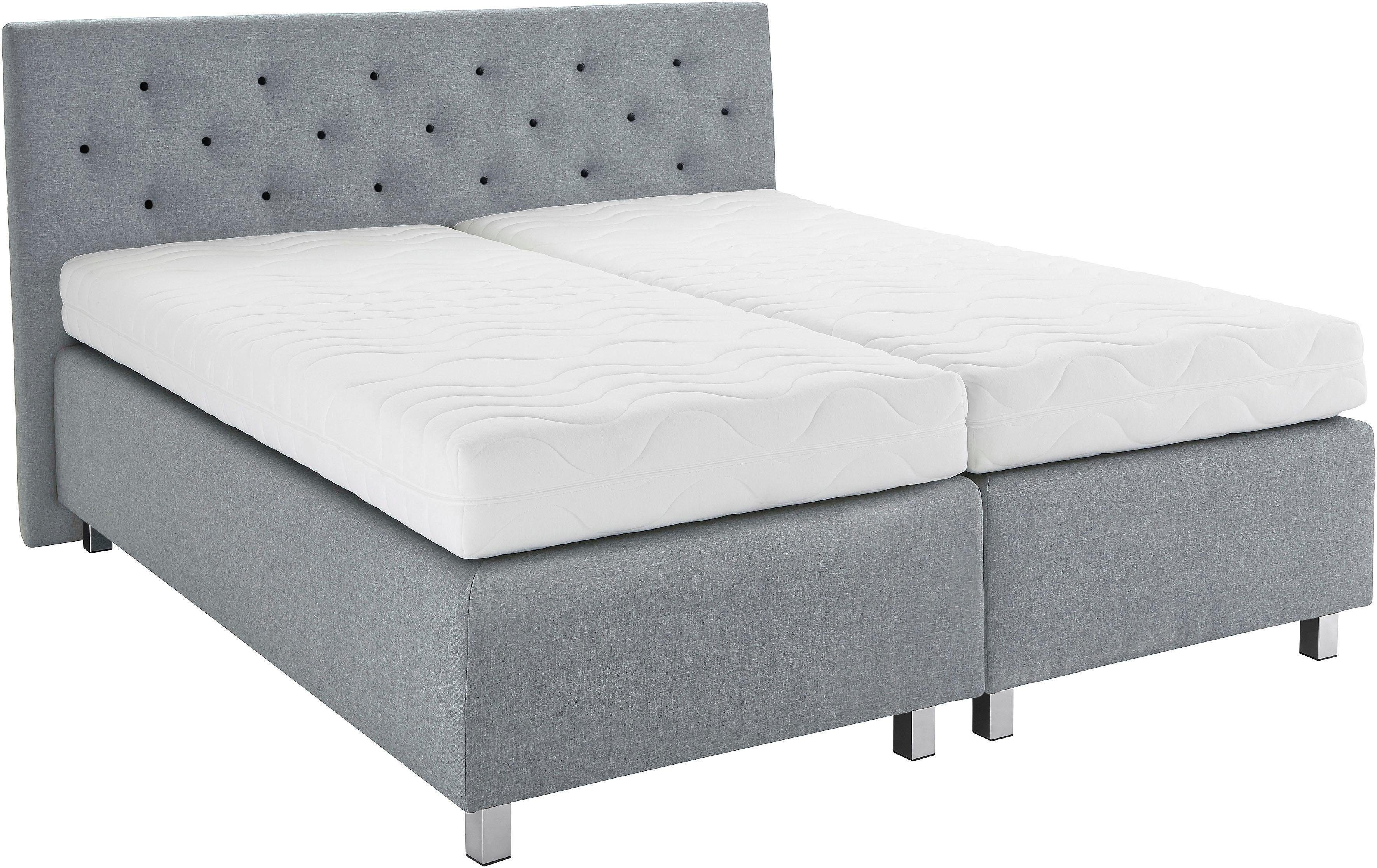 Westfalia Polsterbetten Boxspring in diverse uitvoeringen boxsprings grijs