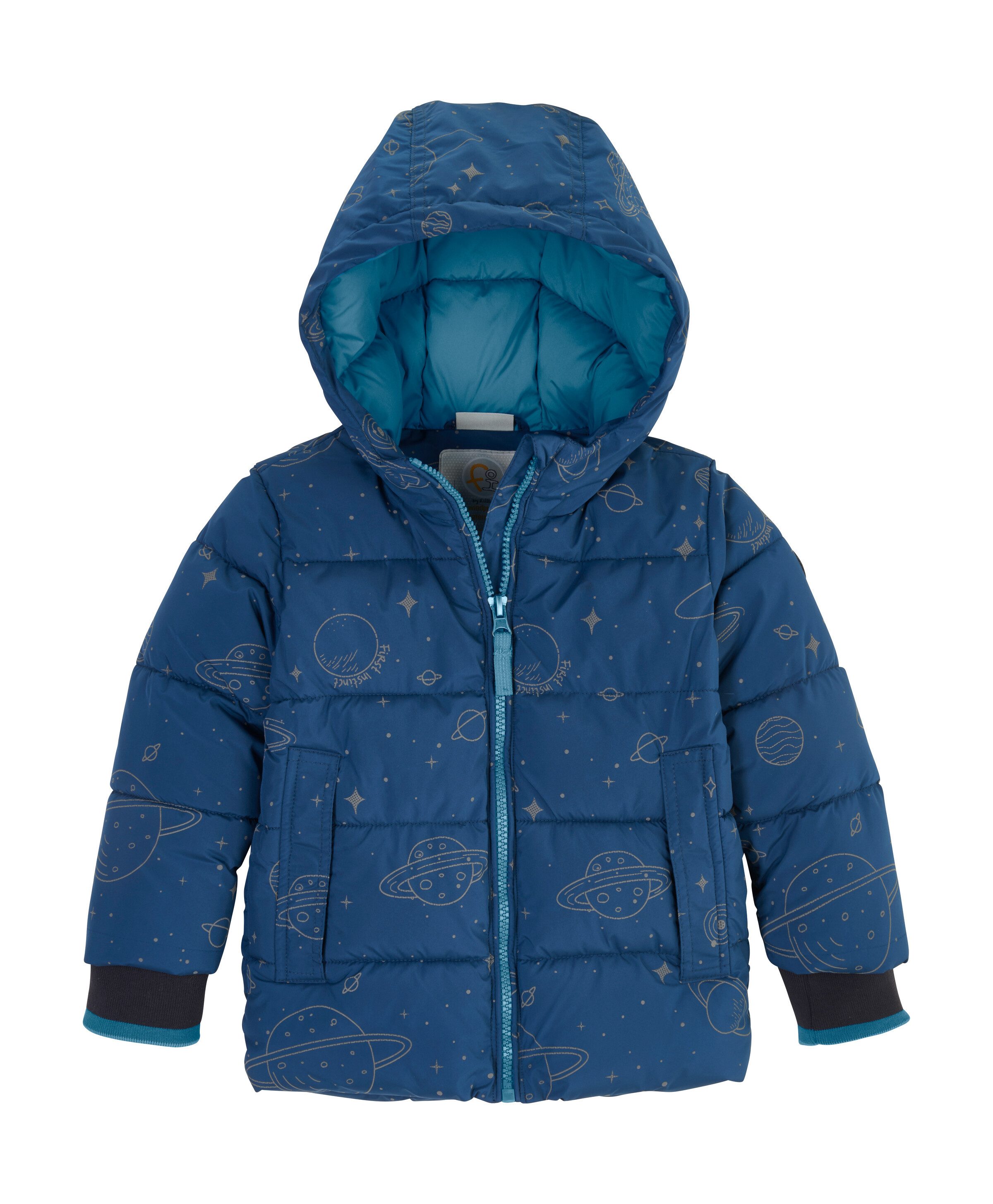 first instinct by killtec Gewatteerde jas FIOW 23 MNS QLTD JCKT kinderen jassen maat 86/92 blauw