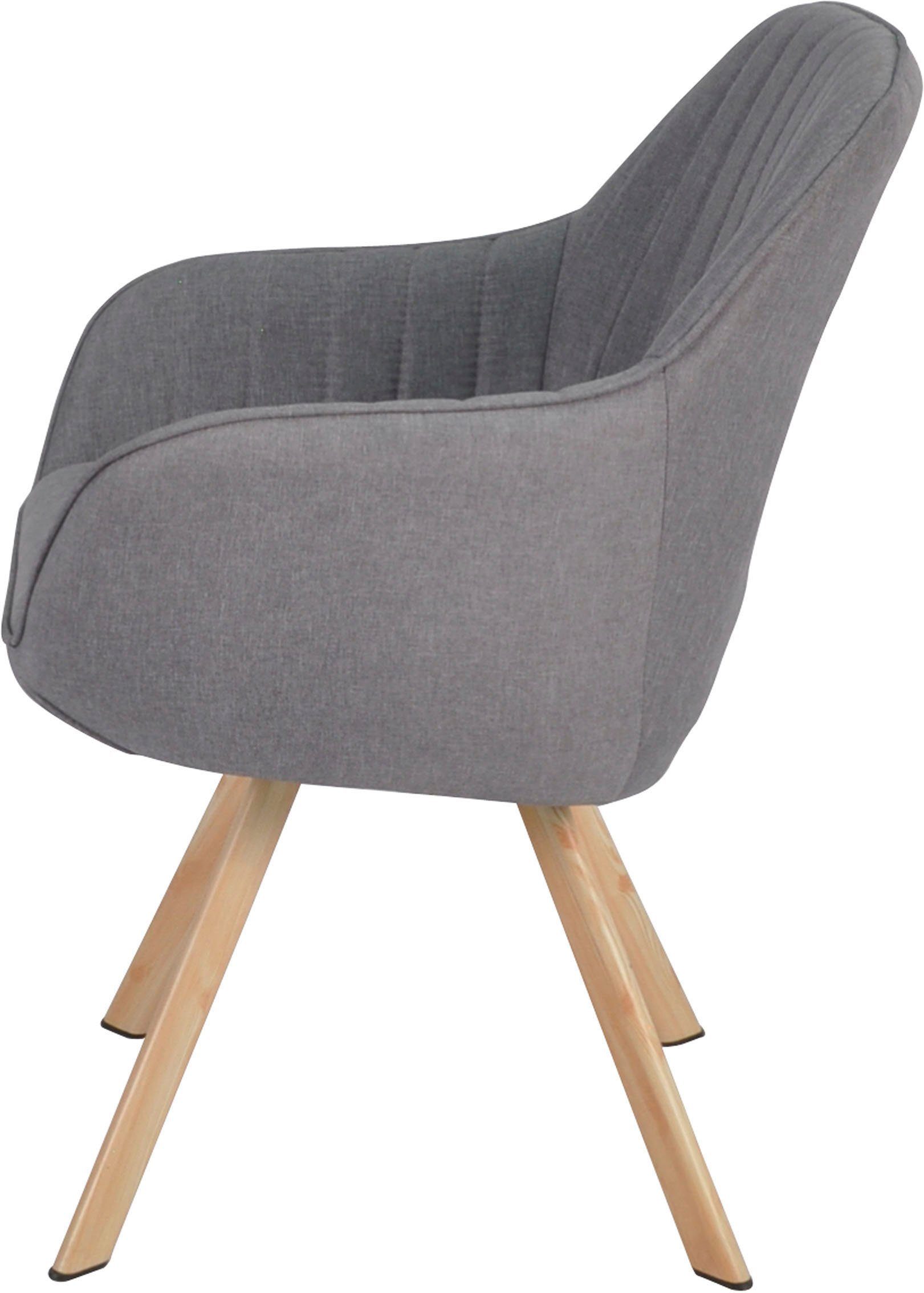 Homexperts Eetkamerstoel Carlo Draaistoel, bekleding in geweven stof (set, 2 stuks)