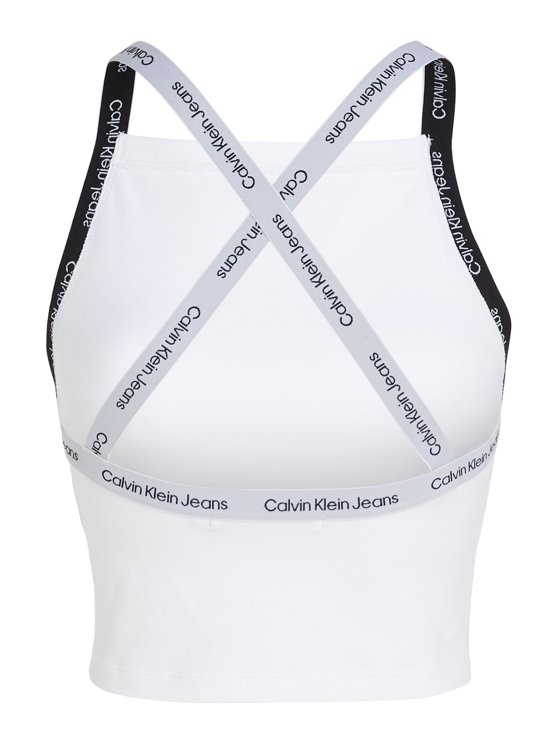 Calvin Klein Top met spaghettibandjes LOGO ELASTIC STRAPPY TOP