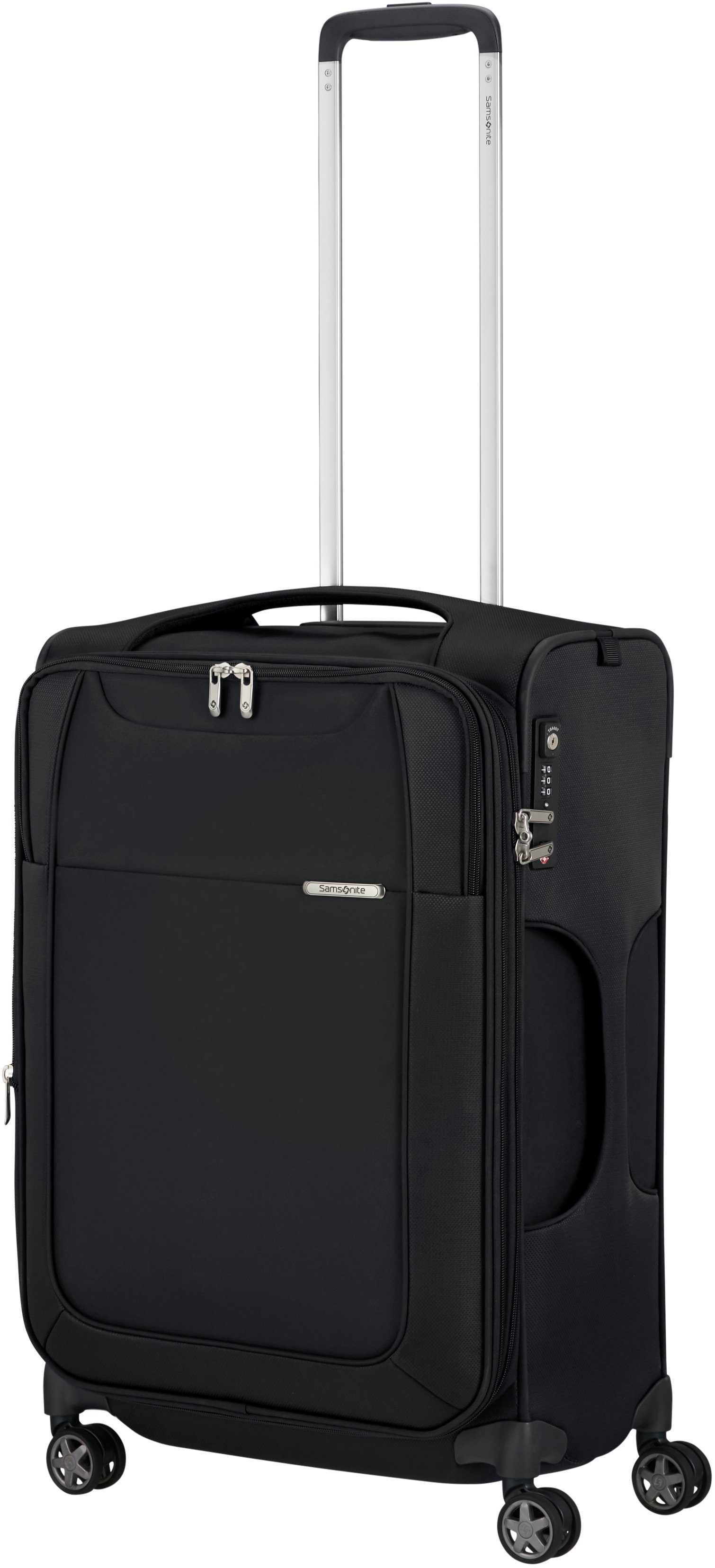 Samsonite Zachte bagage trolley D'LITE, verschillende maten en kleuren Reiskoffer zachte schaal koffer TSA-cijferslot in klassiek ontwerp