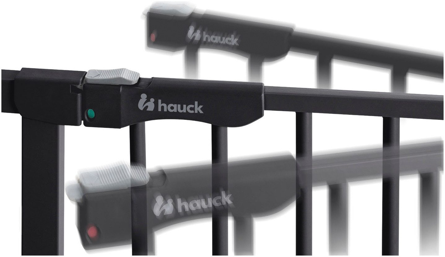 Hauck Traphek Clear Step Autoclose 2, Black ook als traphekje te gebruiken, 75-80, vlakke doorgang