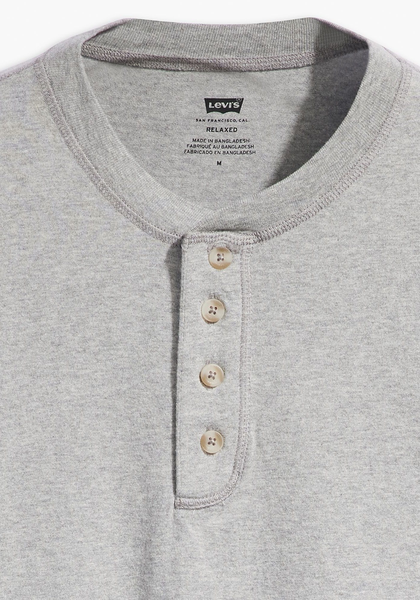 Levi's® Shirt met ronde hals SS 4 BUTTON HENLEY