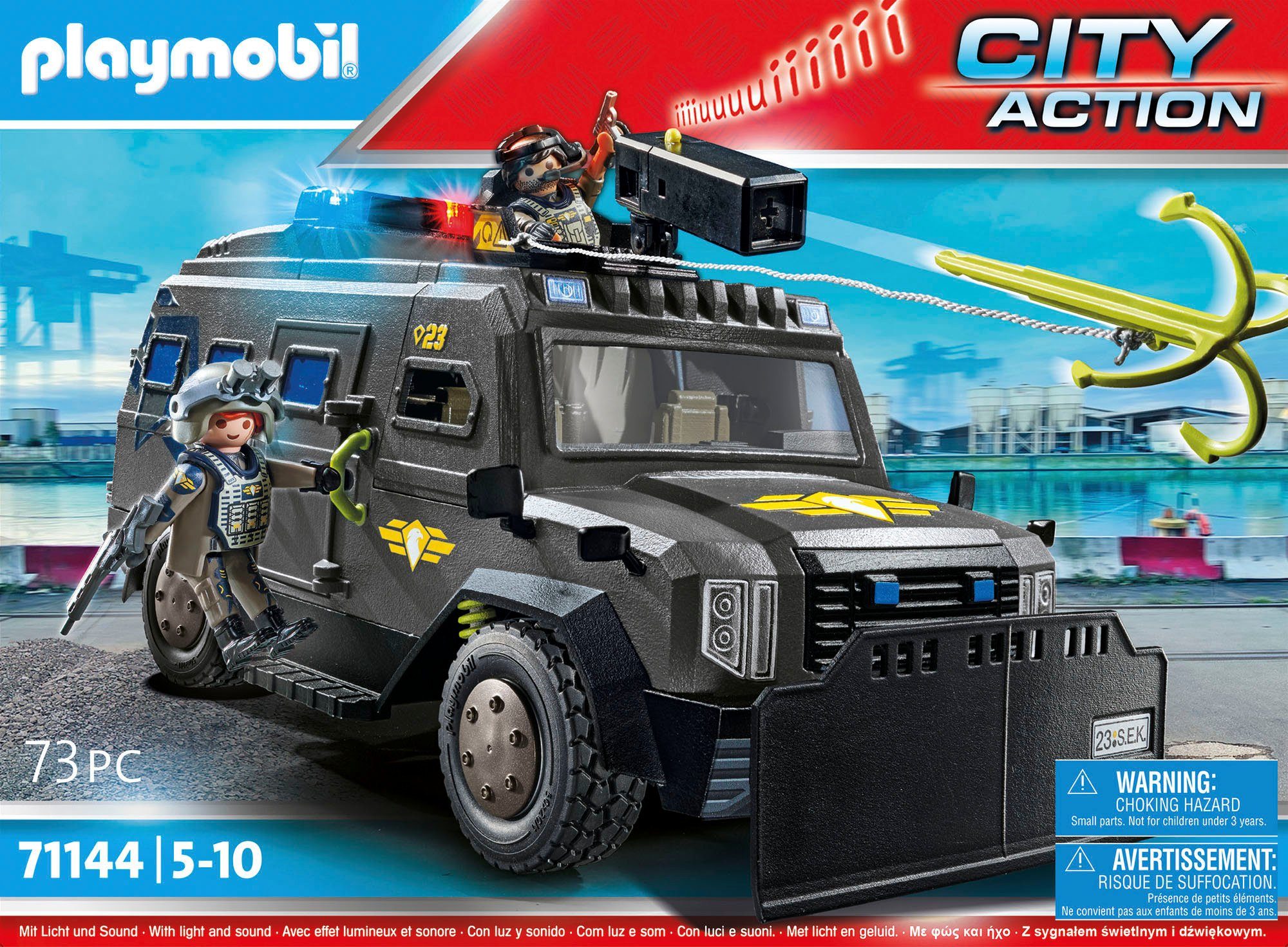 Playmobil® Constructie-speelset SWAT terreinvoertuig (71144), My Action Heroes (73-delig)