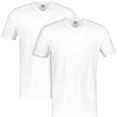 lerros t-shirt met v-hals (set van 2) wit