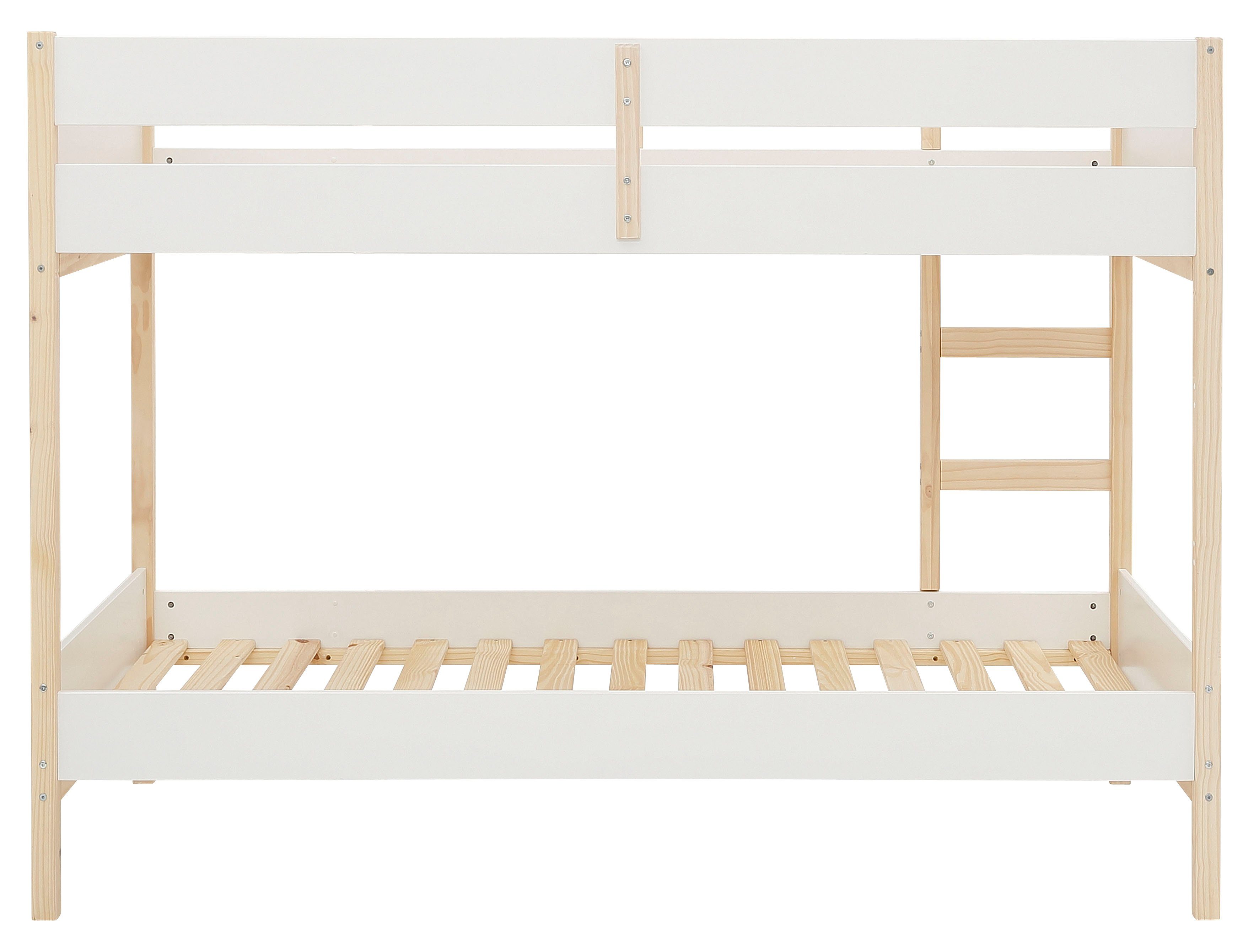 Lüttenhütt Stapelbed Janne Grenenhout, stapelbed, inclusief houten ladder, ligoppervlak 90x200 cm