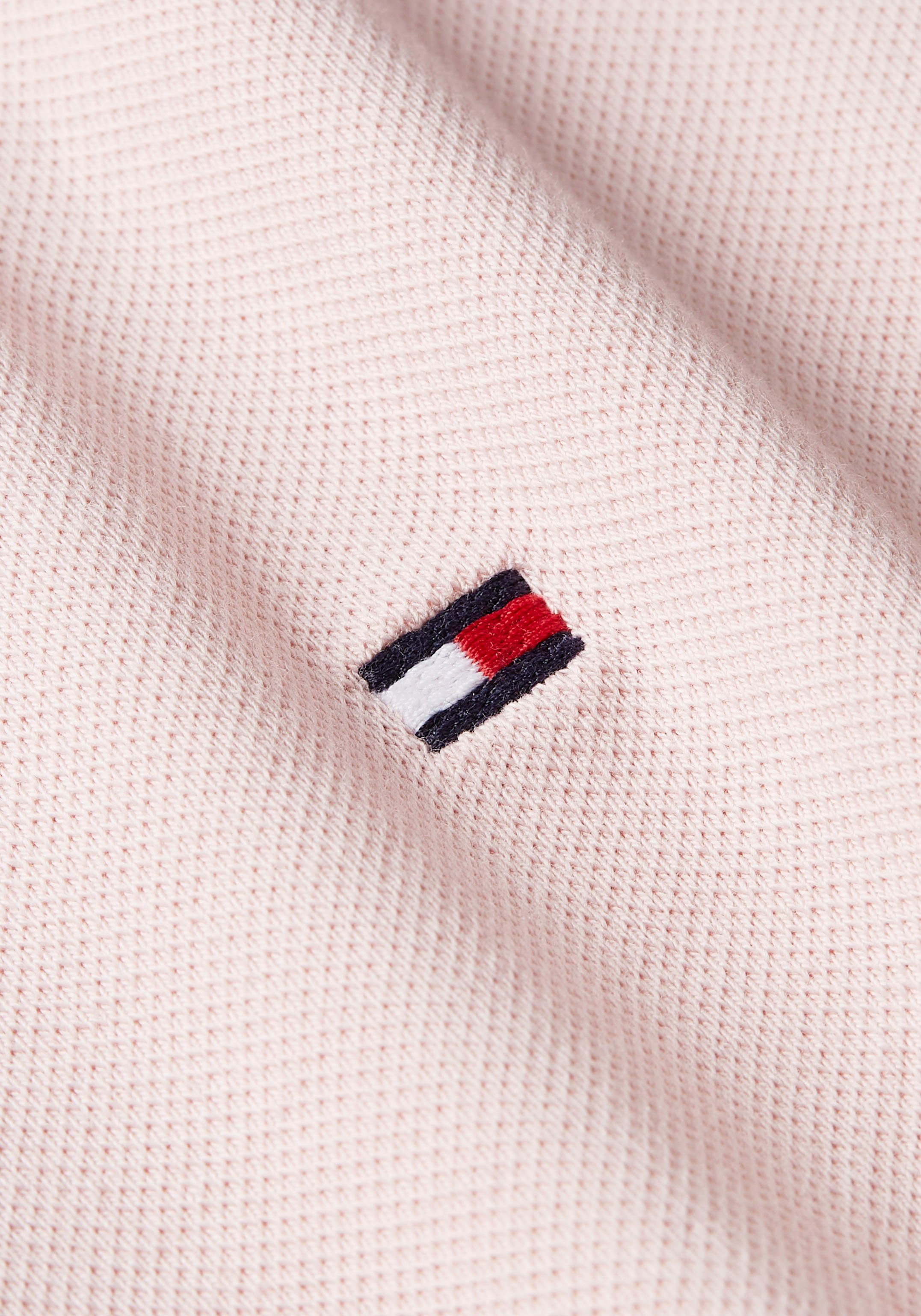 Tommy Hilfiger Polojurk 1985 SLIM PIQUE POLO DRESS SS met subtiele tommy hilfiger logo-borduurwerk op de borst
