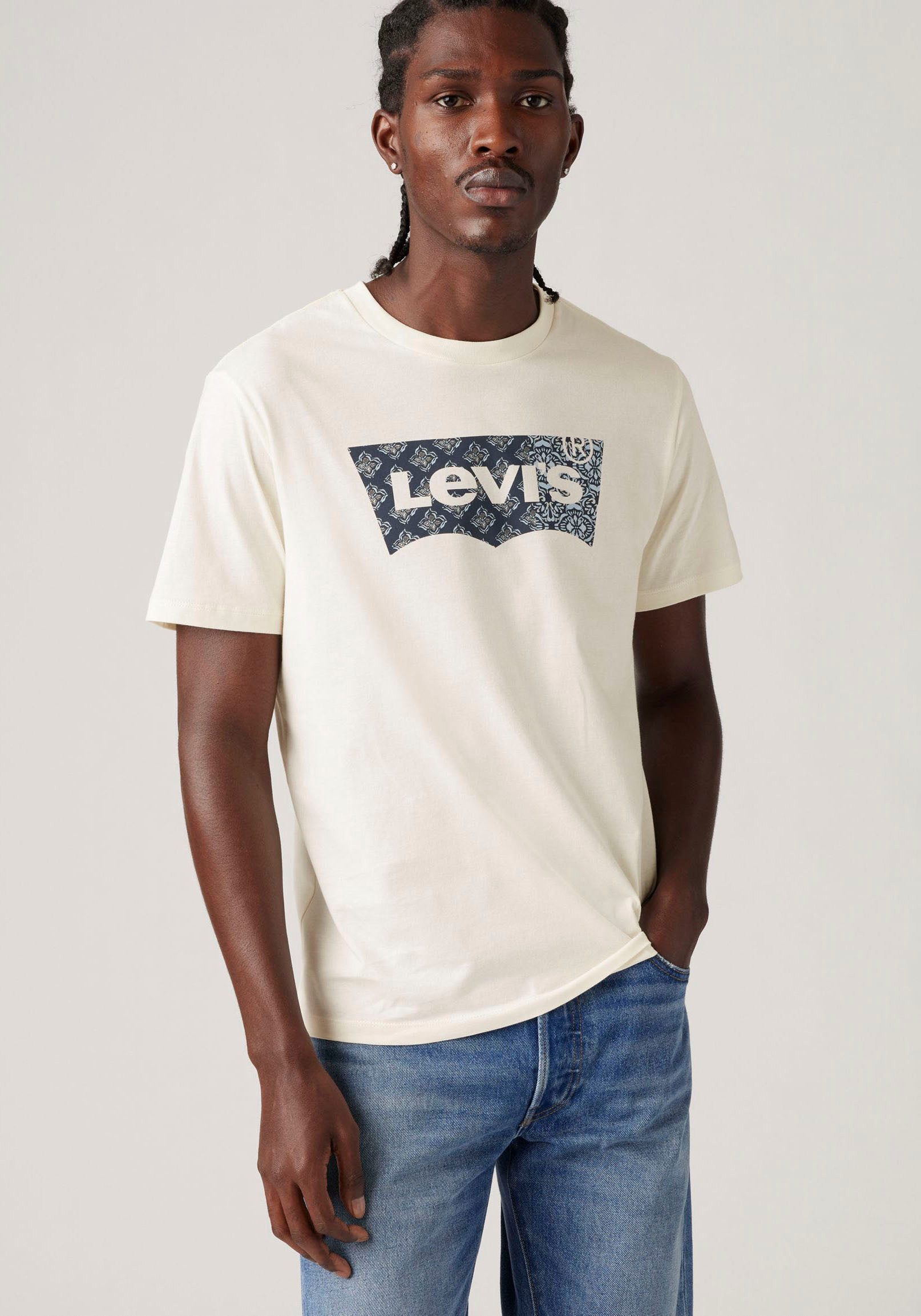 Levi's® T-shirt Batwing Logo Tee met logo-frontprint