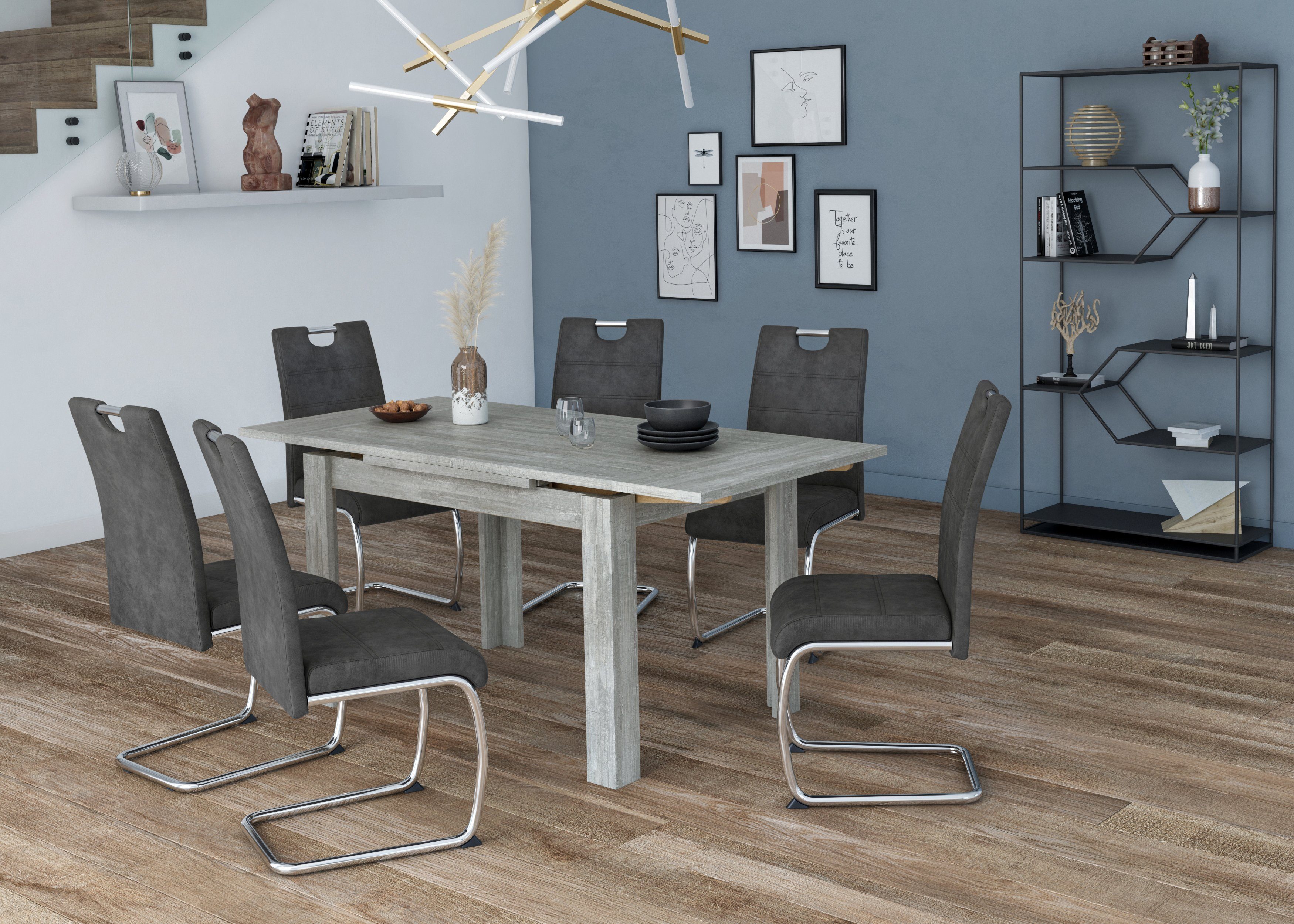 Mäusbacher Eettafel Monti BESTSELLER!, tafel, keukentafel, uittrekbare tafel uit te trekken tot 136 cm