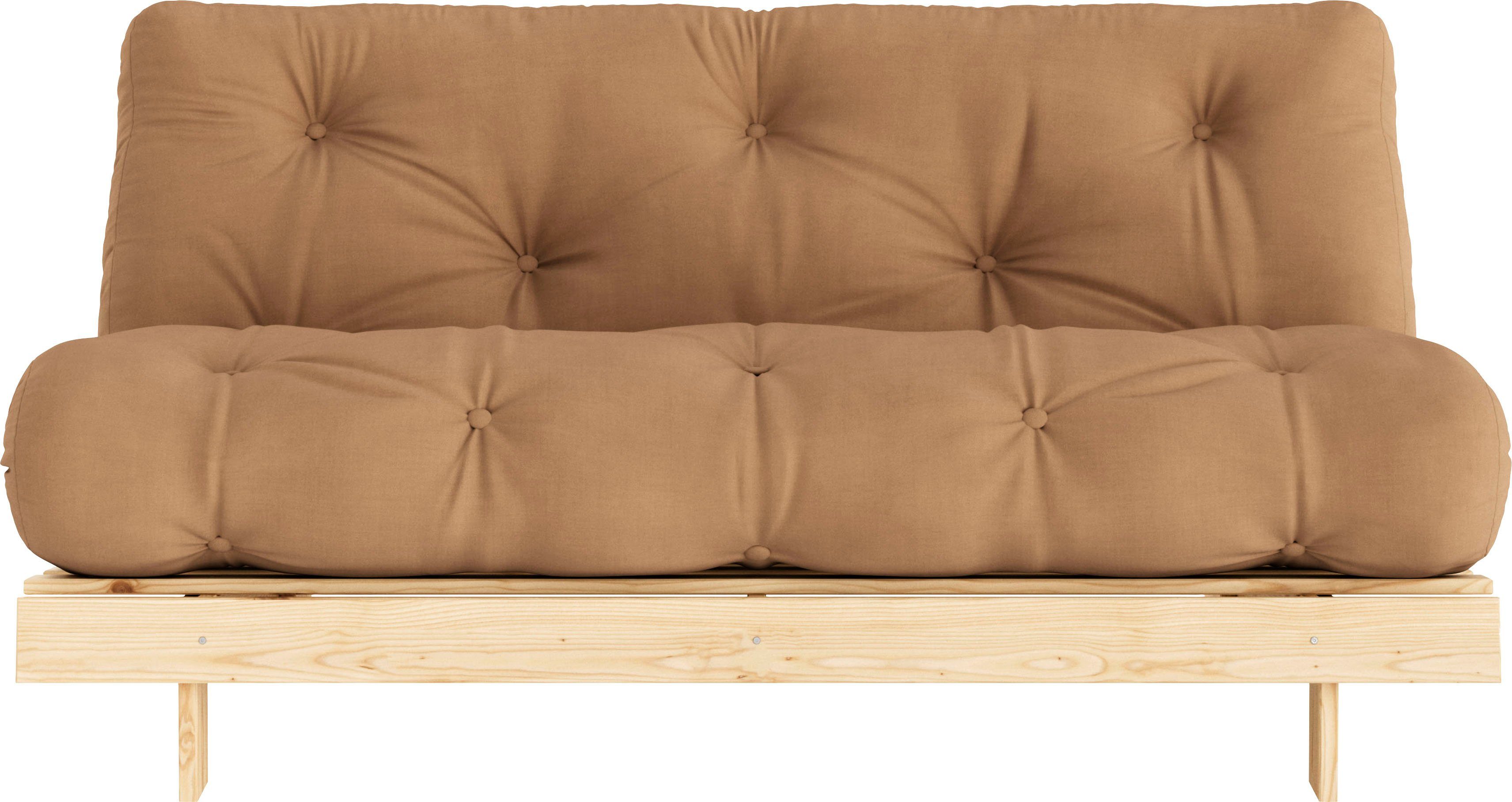Karup Slaapbank Roots 160 slaapbank, logeerbed, bank met futonmatras Incl. futonmatras, ligoppervlak 160x200 cm, FSC® gecertificeerd dennenhout (2 stuks)